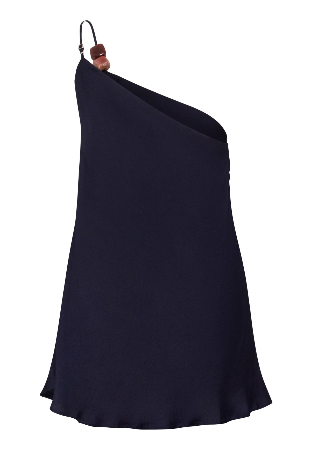 Ferrat Top by Baobab, side view with Embellished detail and asymmetrical neckline.