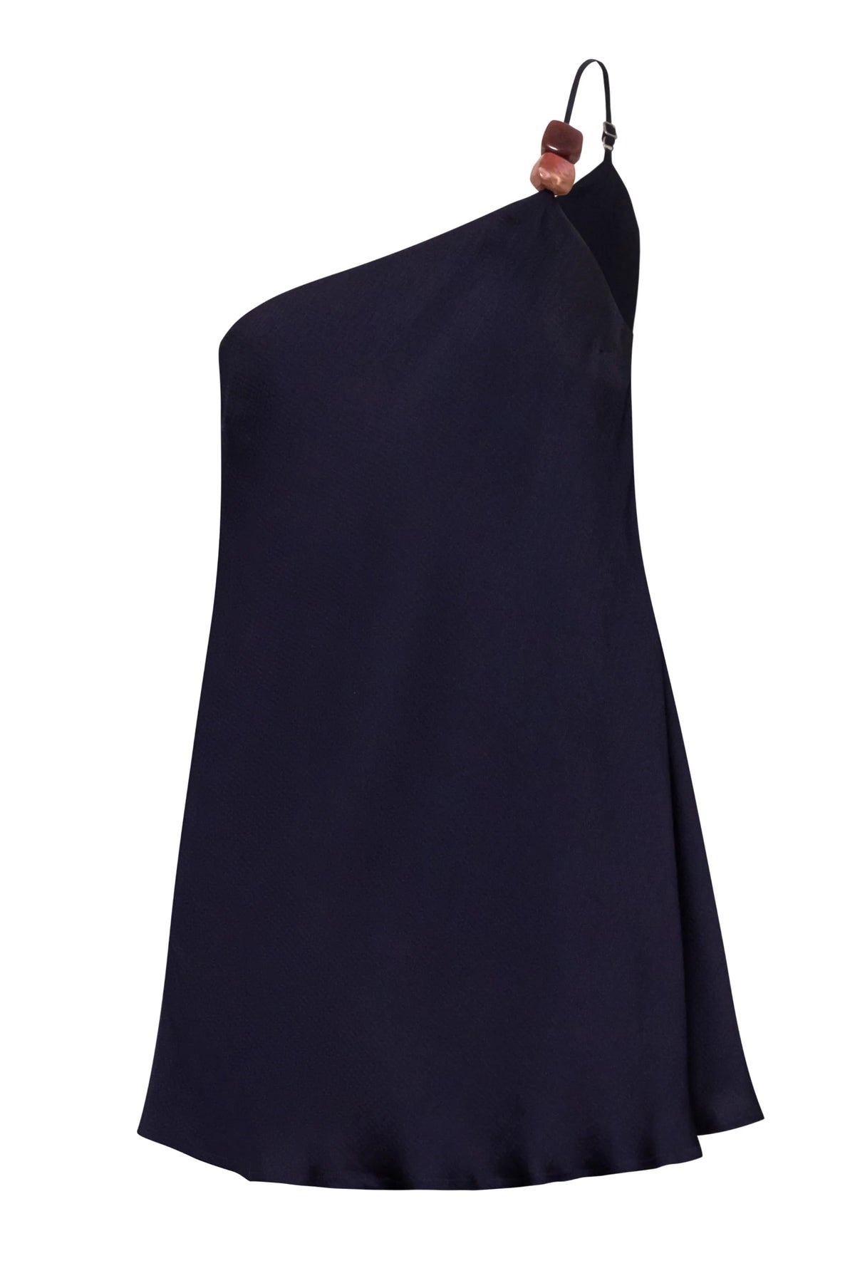 Night blue Ferrat Top with Adjustable strap, Darts on top and structured fall.