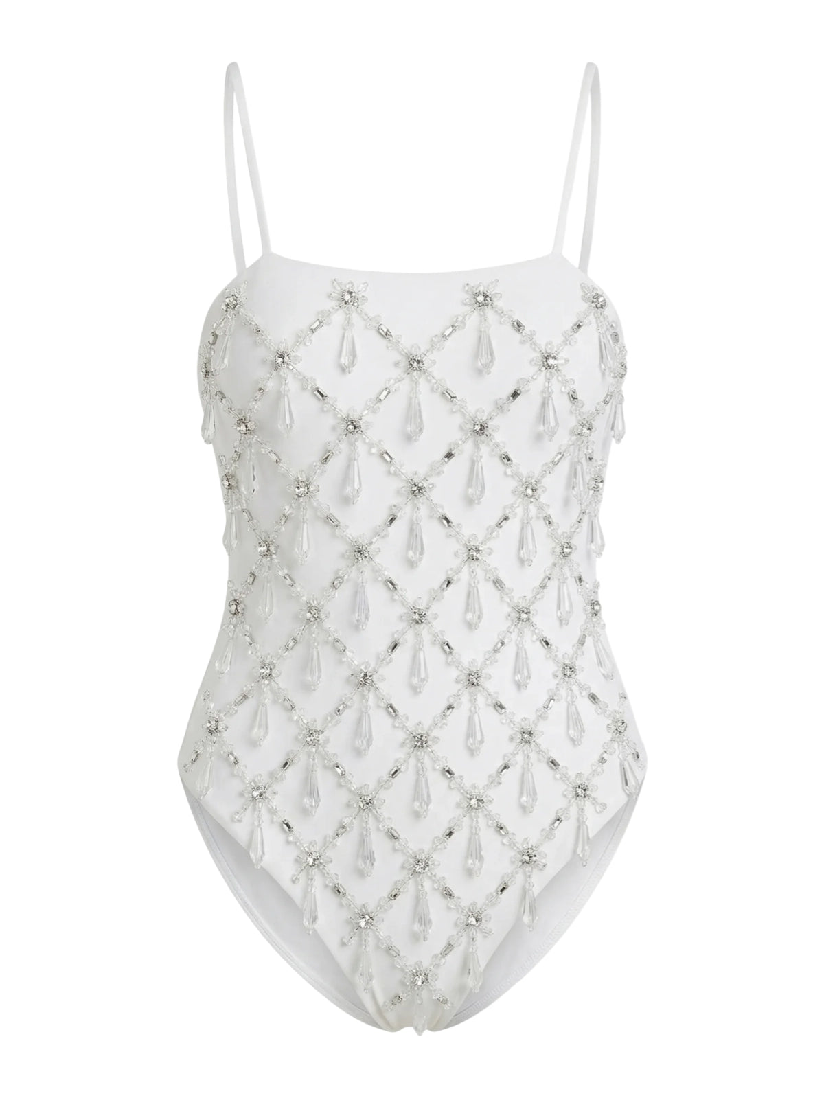 Calliope Thin Straps Swimsuit | White
