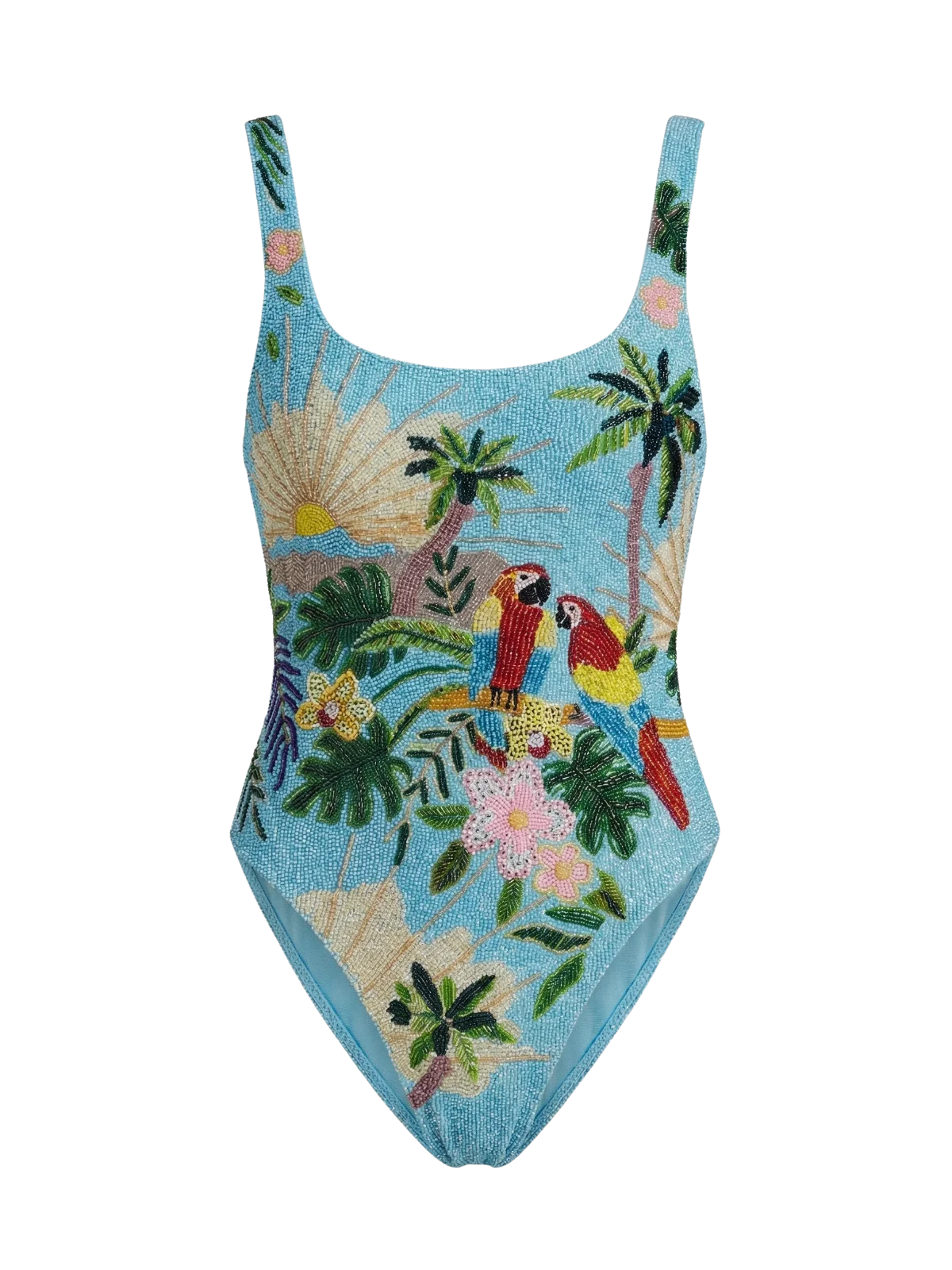 Pandora Luxe Hand Beaded Swimsuit | Blue