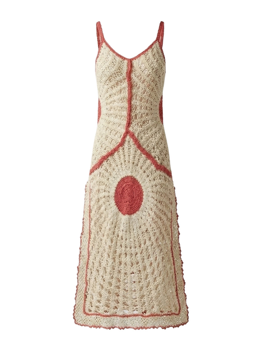 Soleil Crochet Ivory Dress