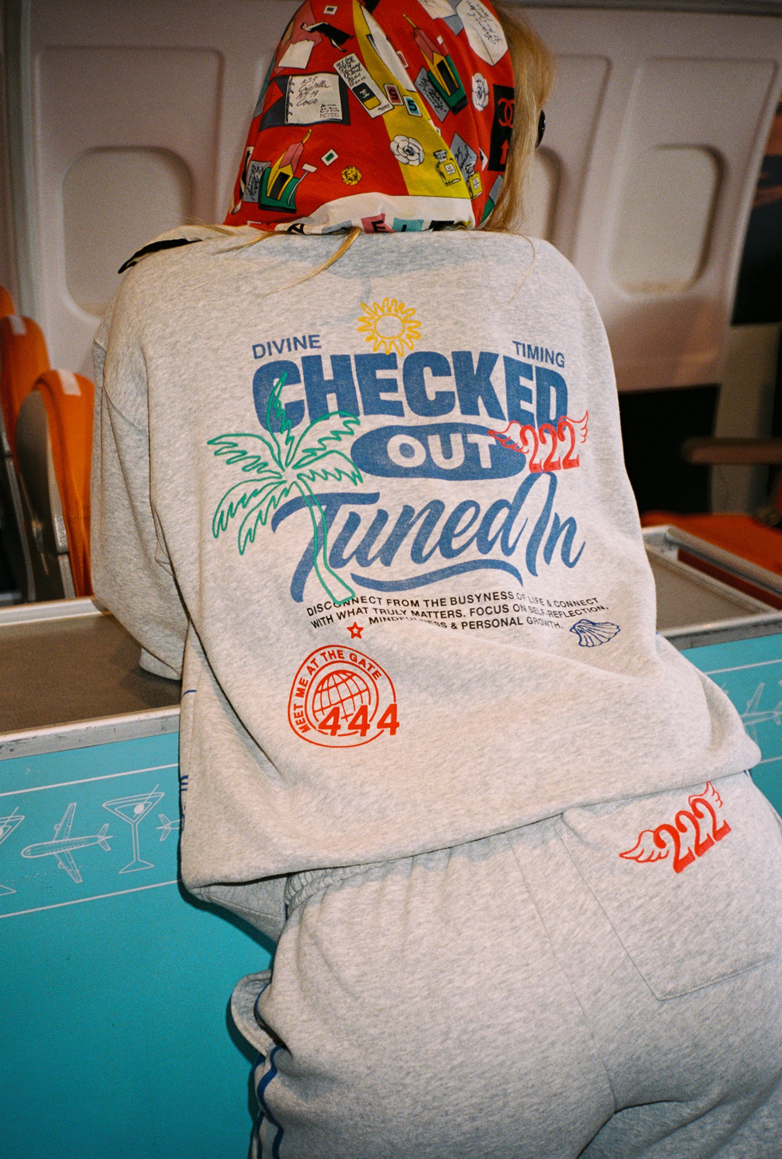 Checked Out Oversized Crewneck