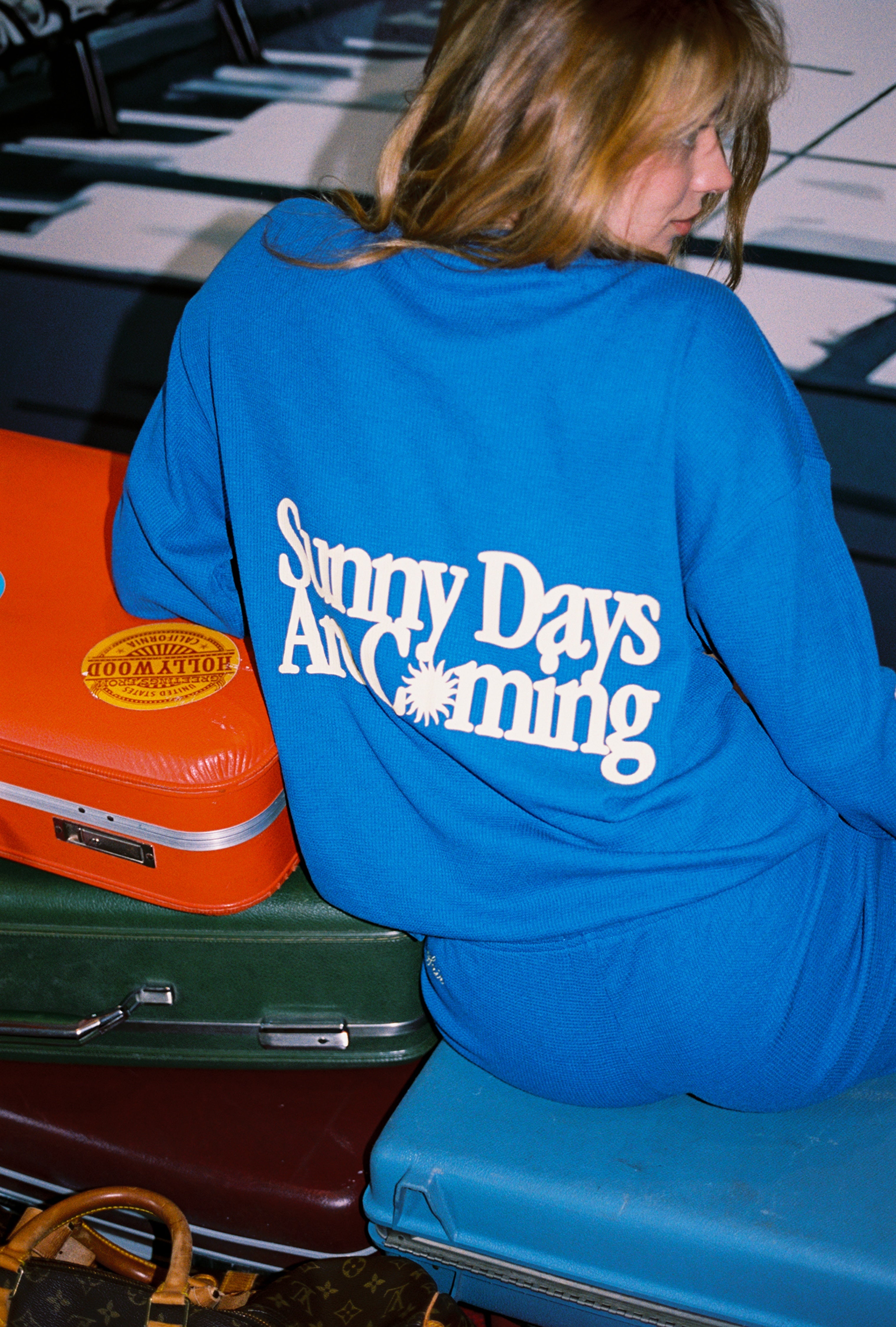 Sunny Days Are Coming Classic Waffle Crewneck