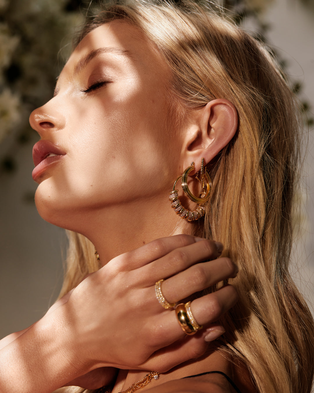 Classique Pave Bands Set- Gold