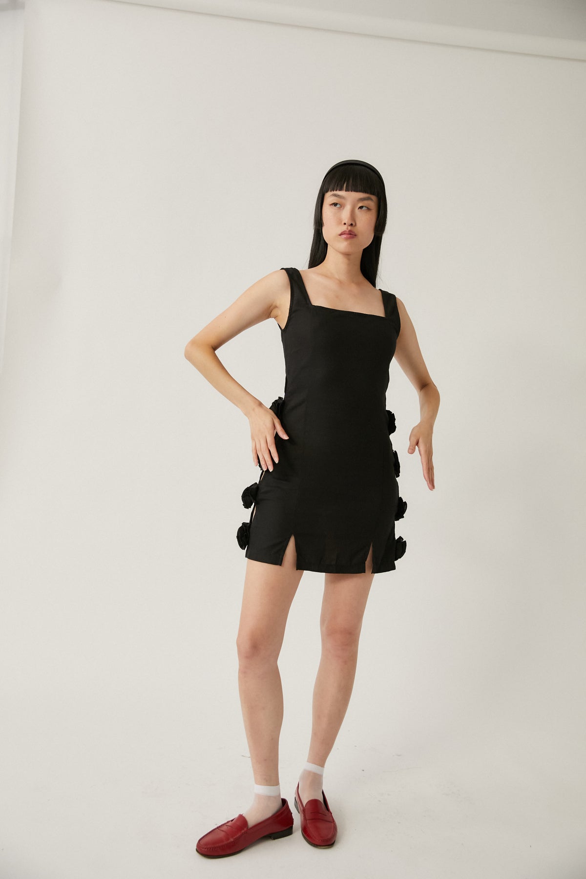 Ciro Linen Dress | Black