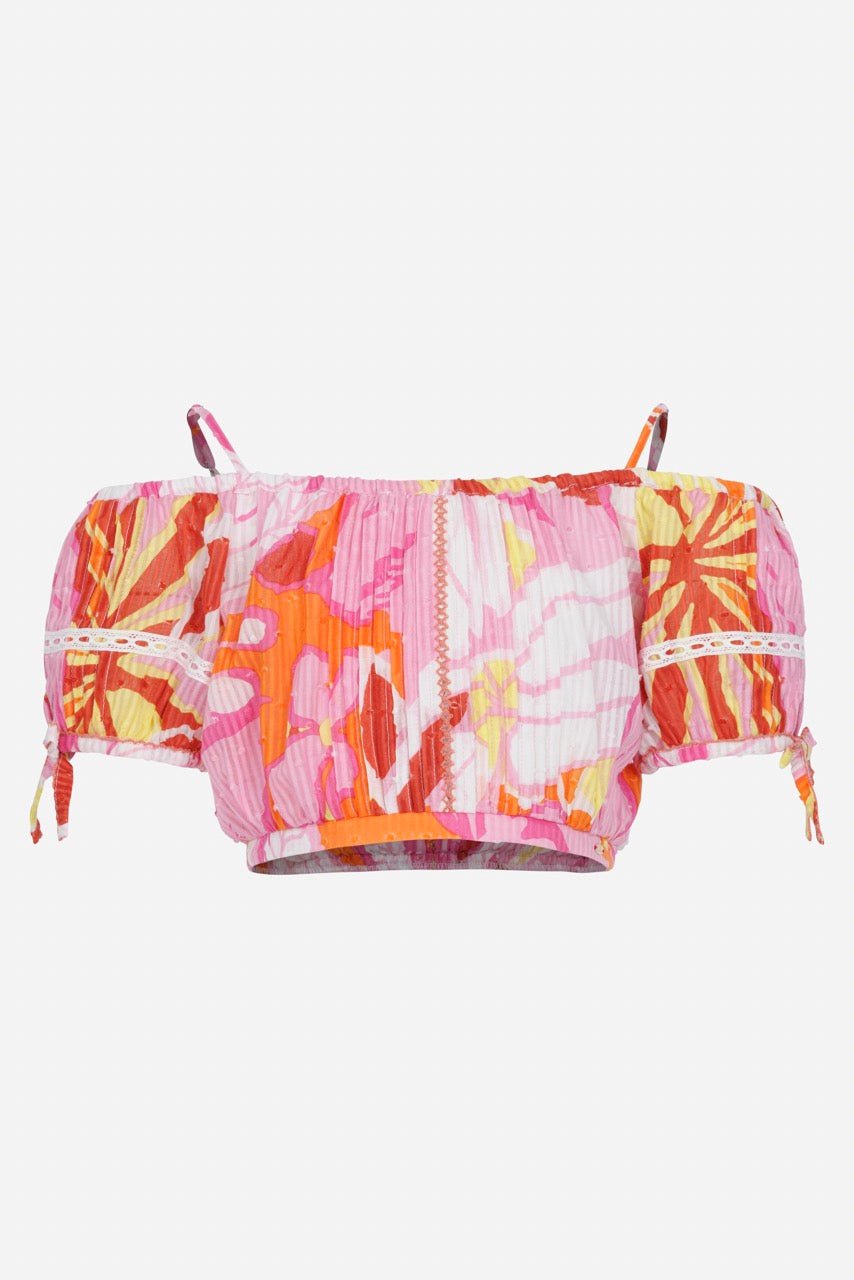Top Bonny for girls - Pink Macro Lilium - Poupette St Barth