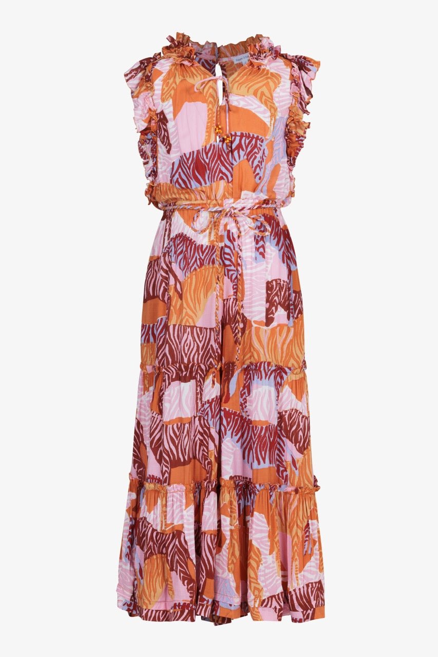 Long Jumpsuit Belene for girls - Pink Ashanti - Poupette St Barth