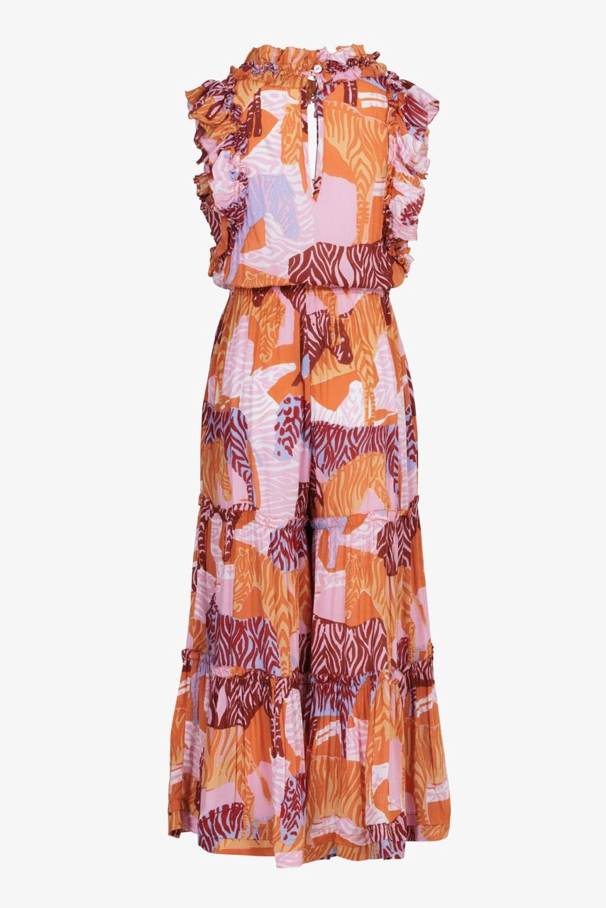 Long Jumpsuit Belene for girls - Pink Ashanti - Poupette St Barth
