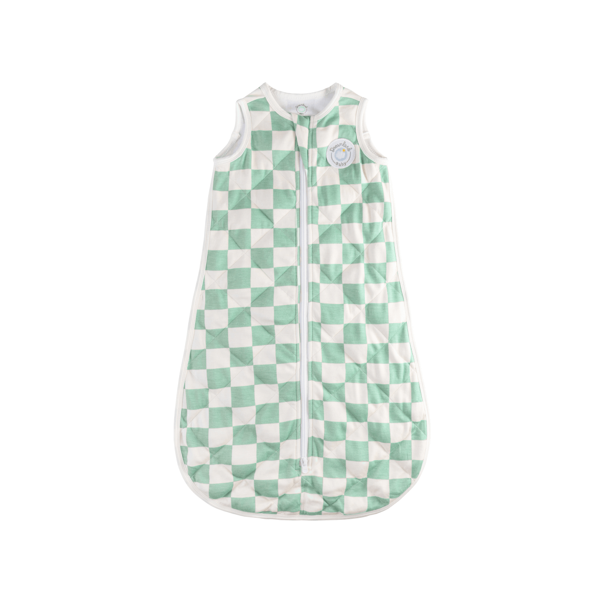 Bamboo Classic Sleep Sack (Non-weighted) - Mint Checkerboard