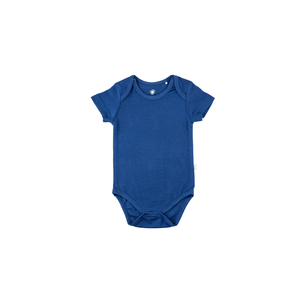Baby Short-Sleeve Bamboo Bodysuit - Navy