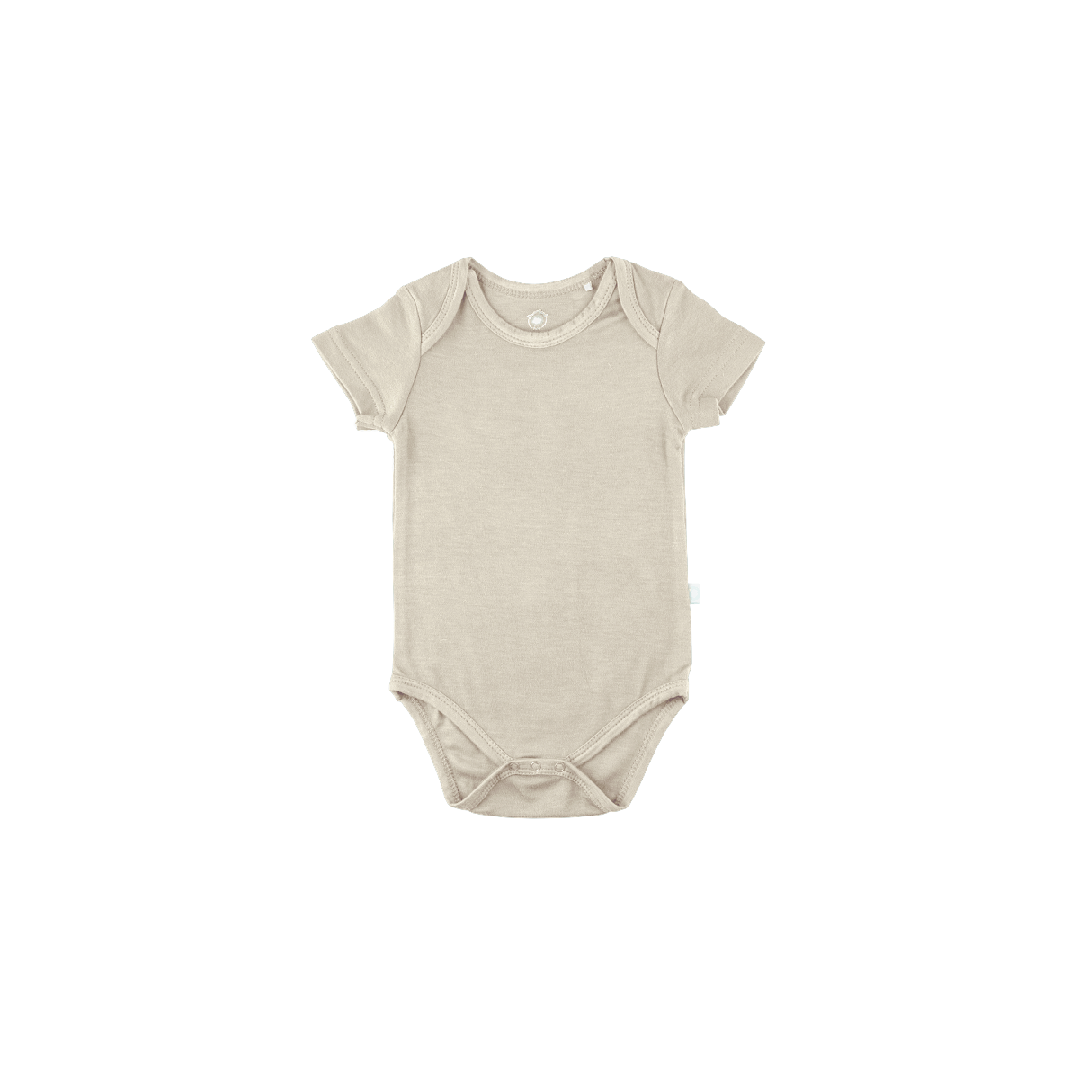 Baby Short-Sleeve Bamboo Bodysuit - Oat