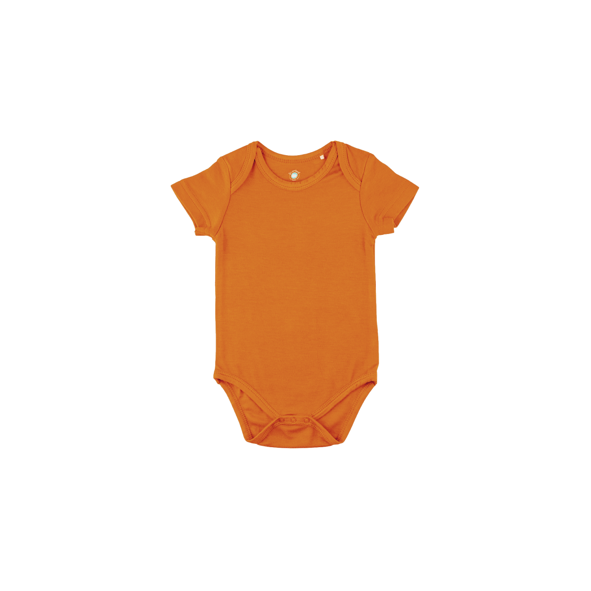 Baby Short-Sleeve Bamboo Bodysuit - Rust