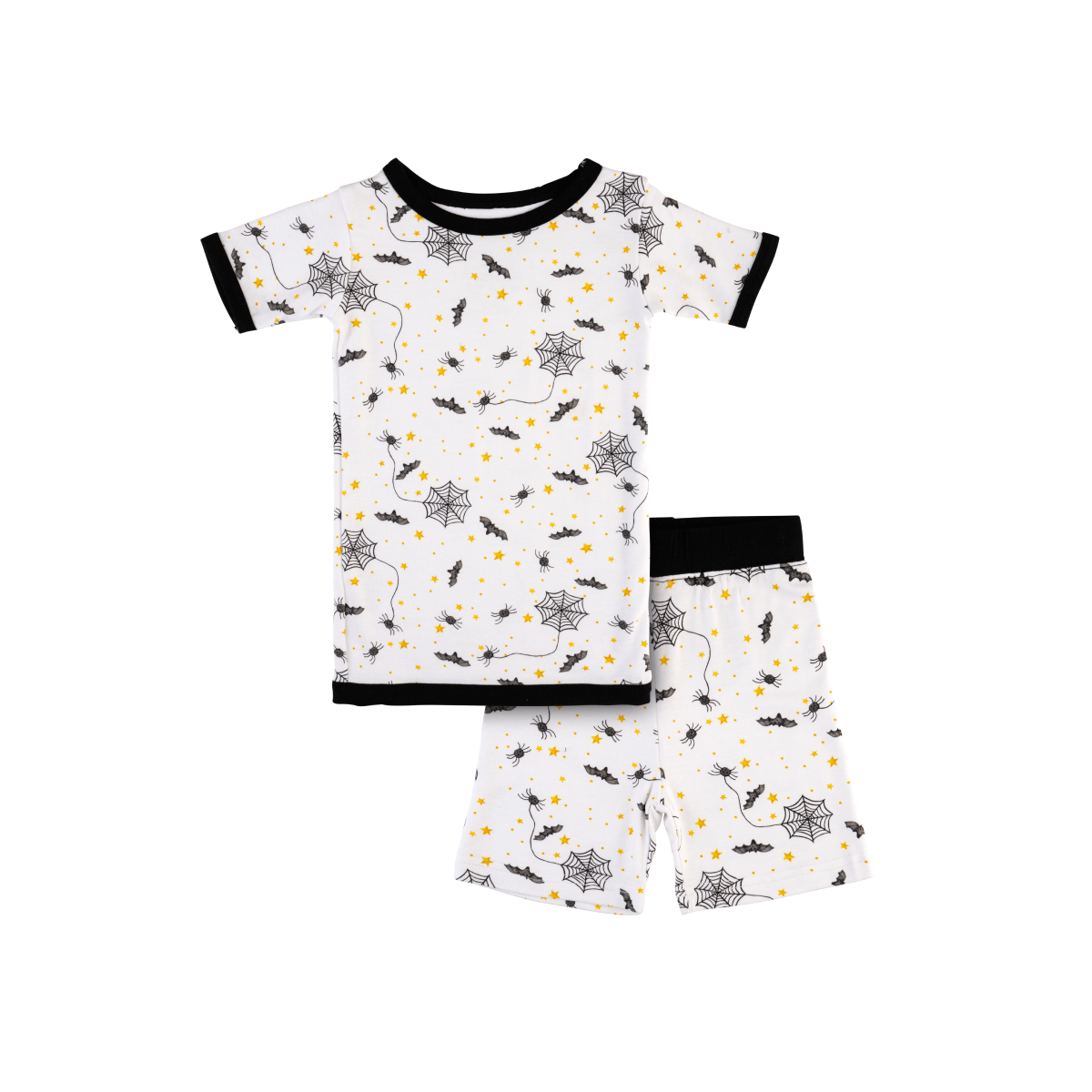 Toddler Short-Sleeve Bamboo Pajamas - Spider