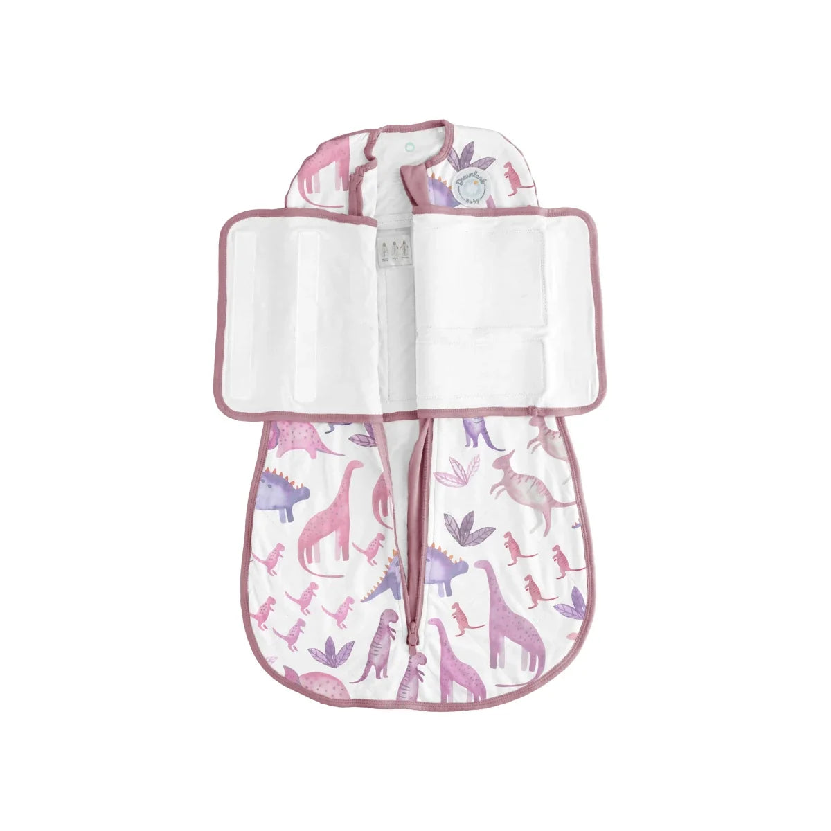 Bamboo Classic Swaddle (Non-weighted) - Rosy Dinos