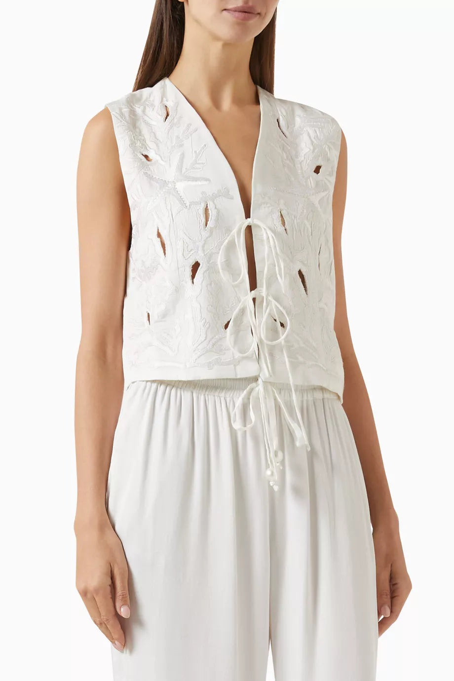 Coral Reef Vest | White