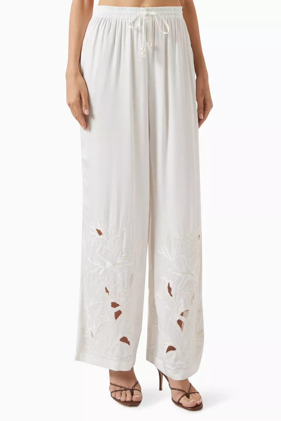 Coral Reef Pants | White