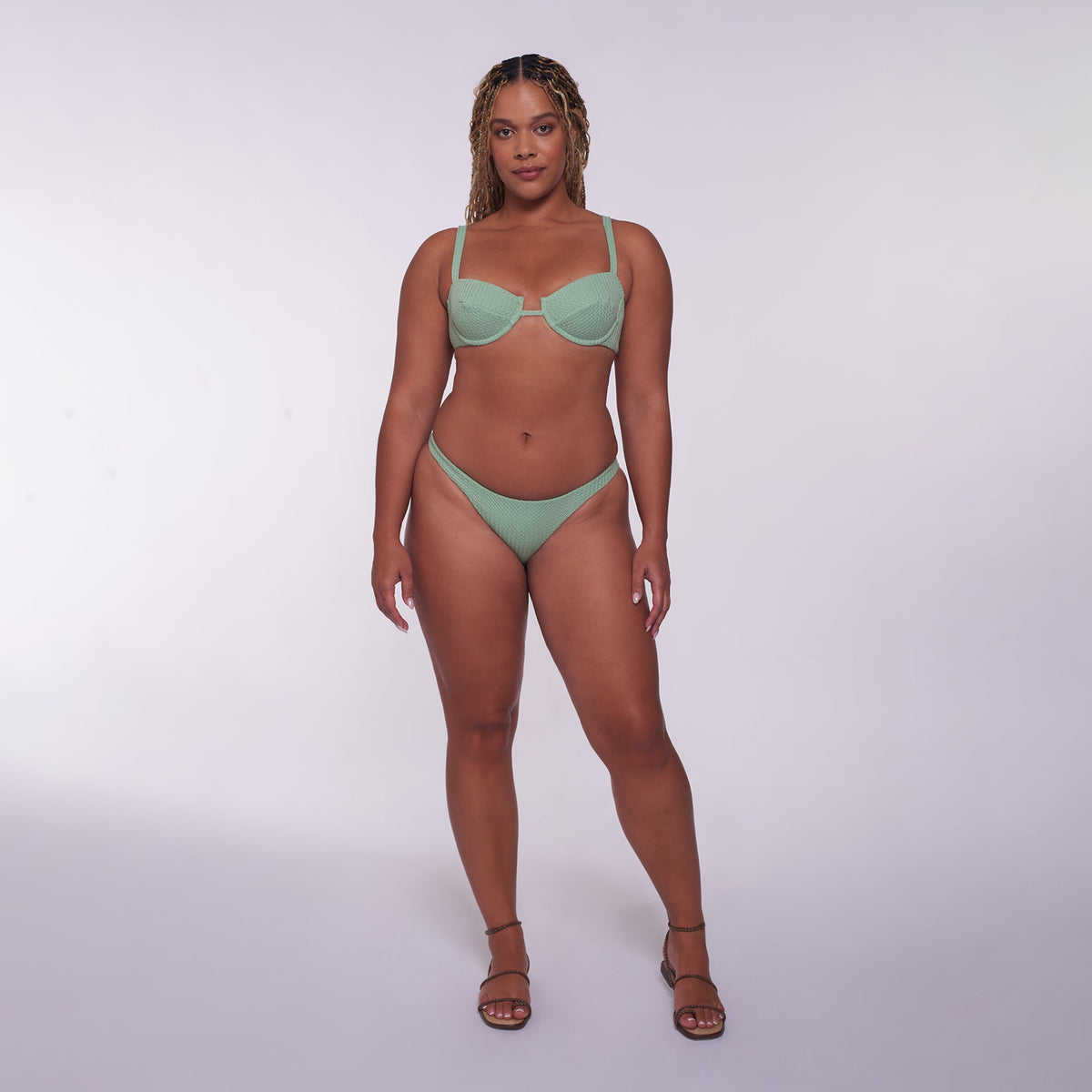 Bella Textured Bikini Bottom