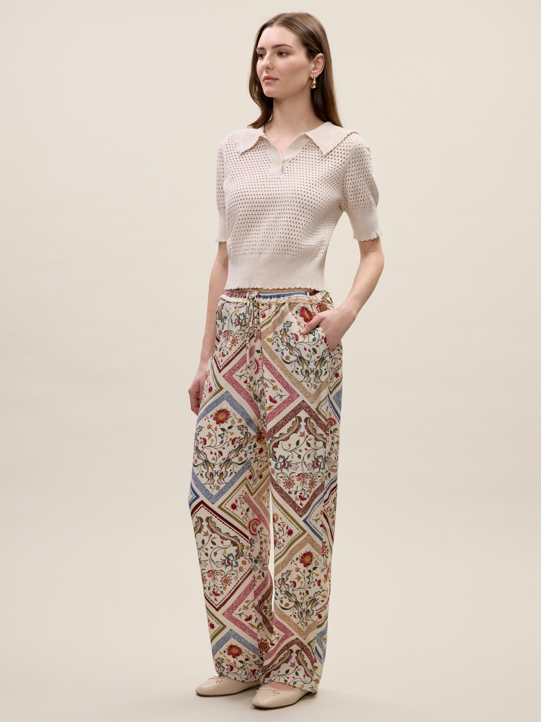 Irie Silky Pant | Rebecca Taylor