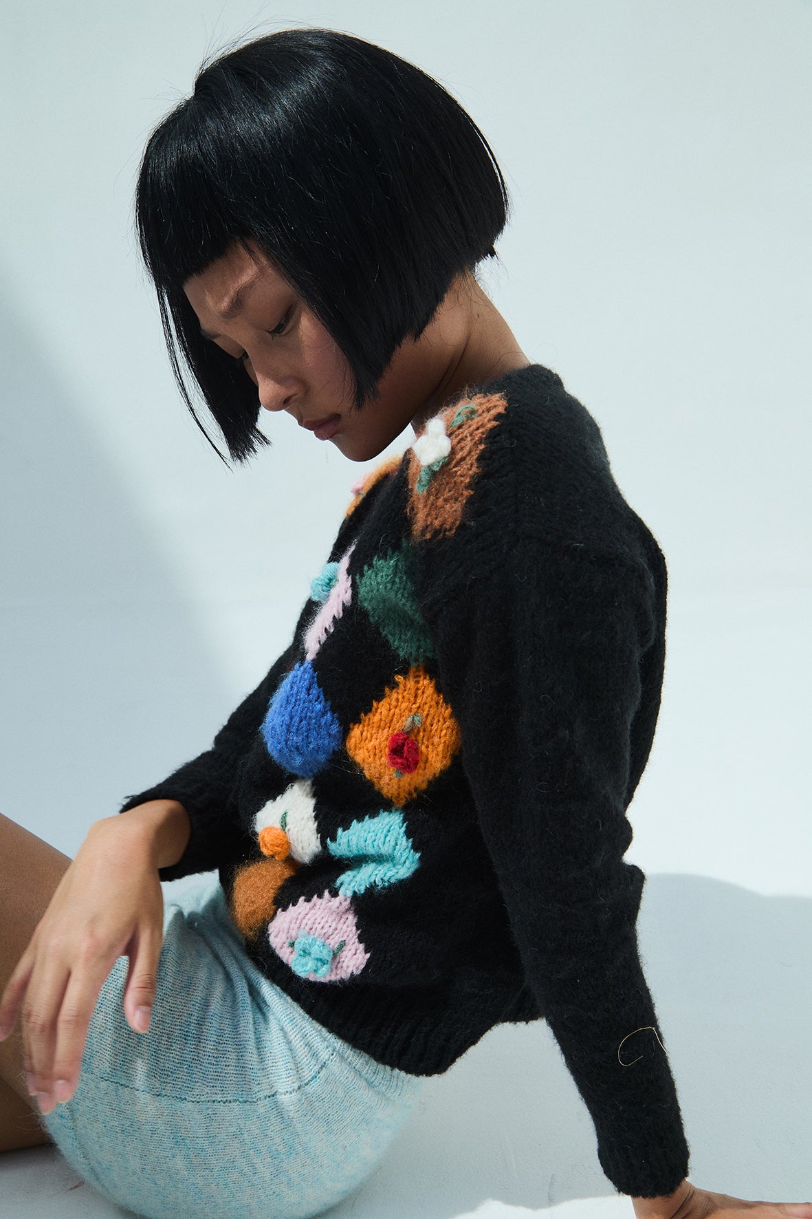 Hazel Knitted Cardigan | Black