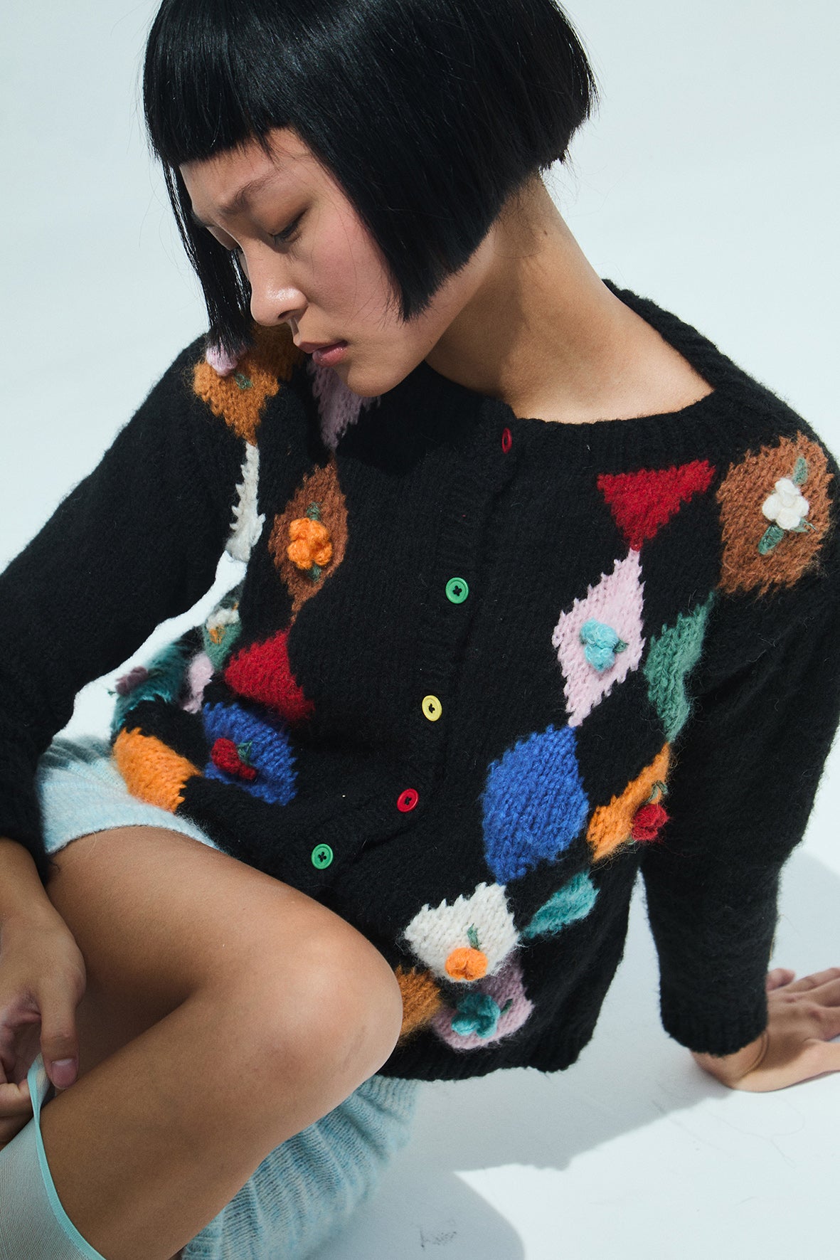 Hazel Knitted Cardigan | Black