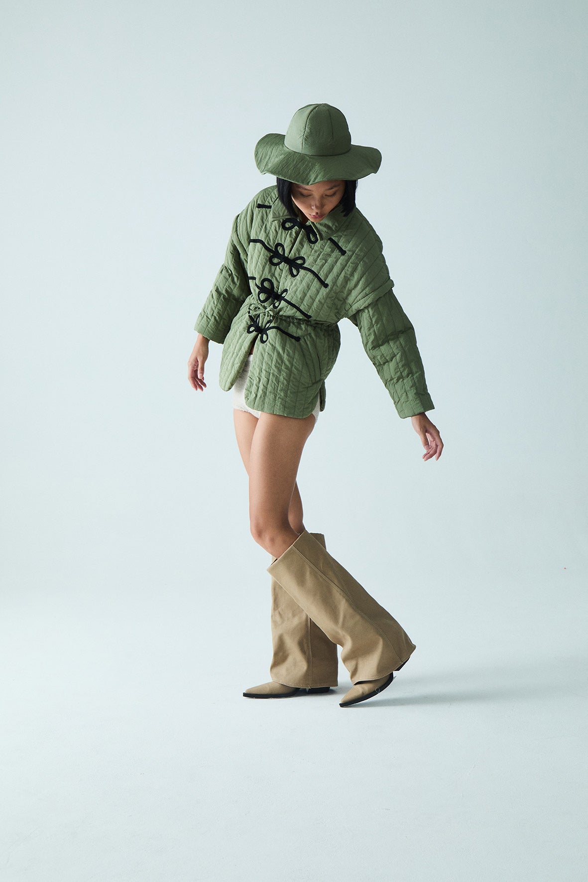 Esme Puffer Jacket | Military Green