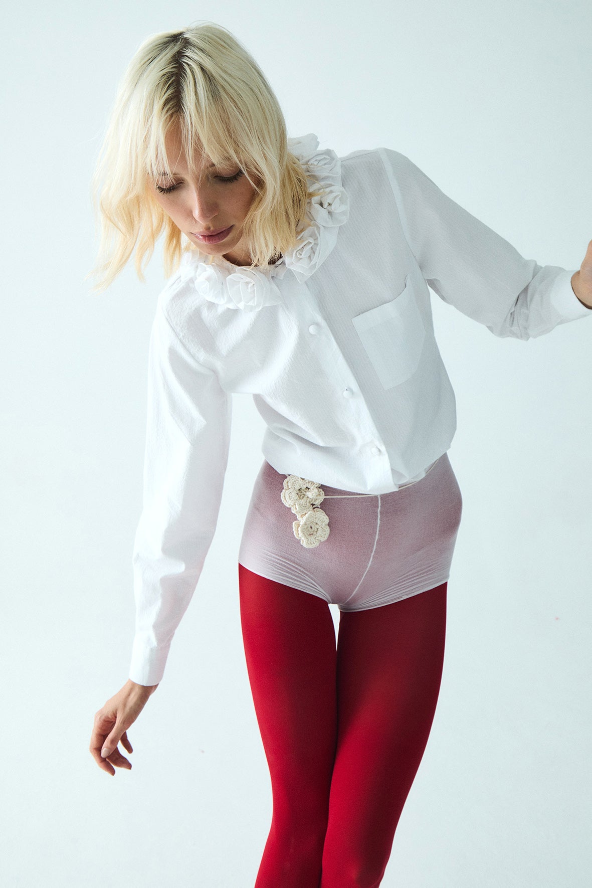 Aria Shirt Cotton Shirt | White