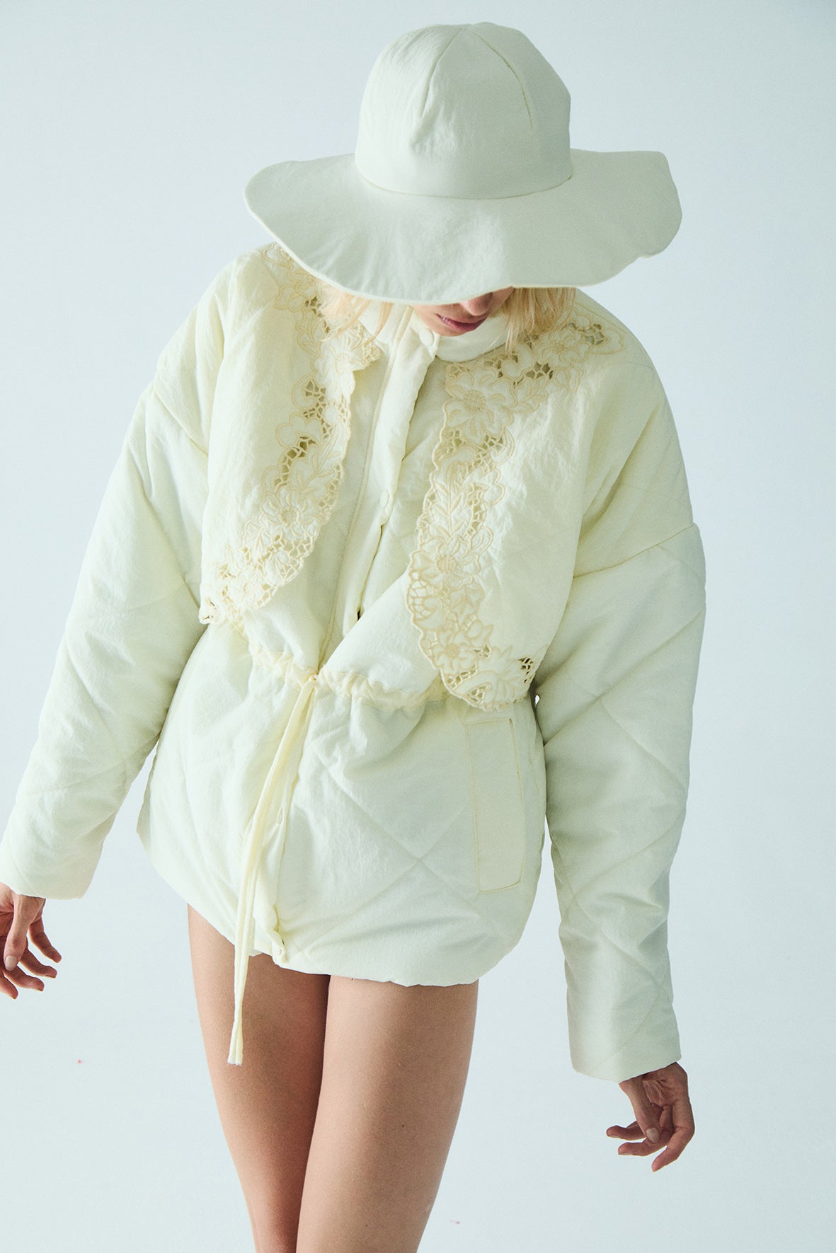Amera Puffer Jacket | Ivory