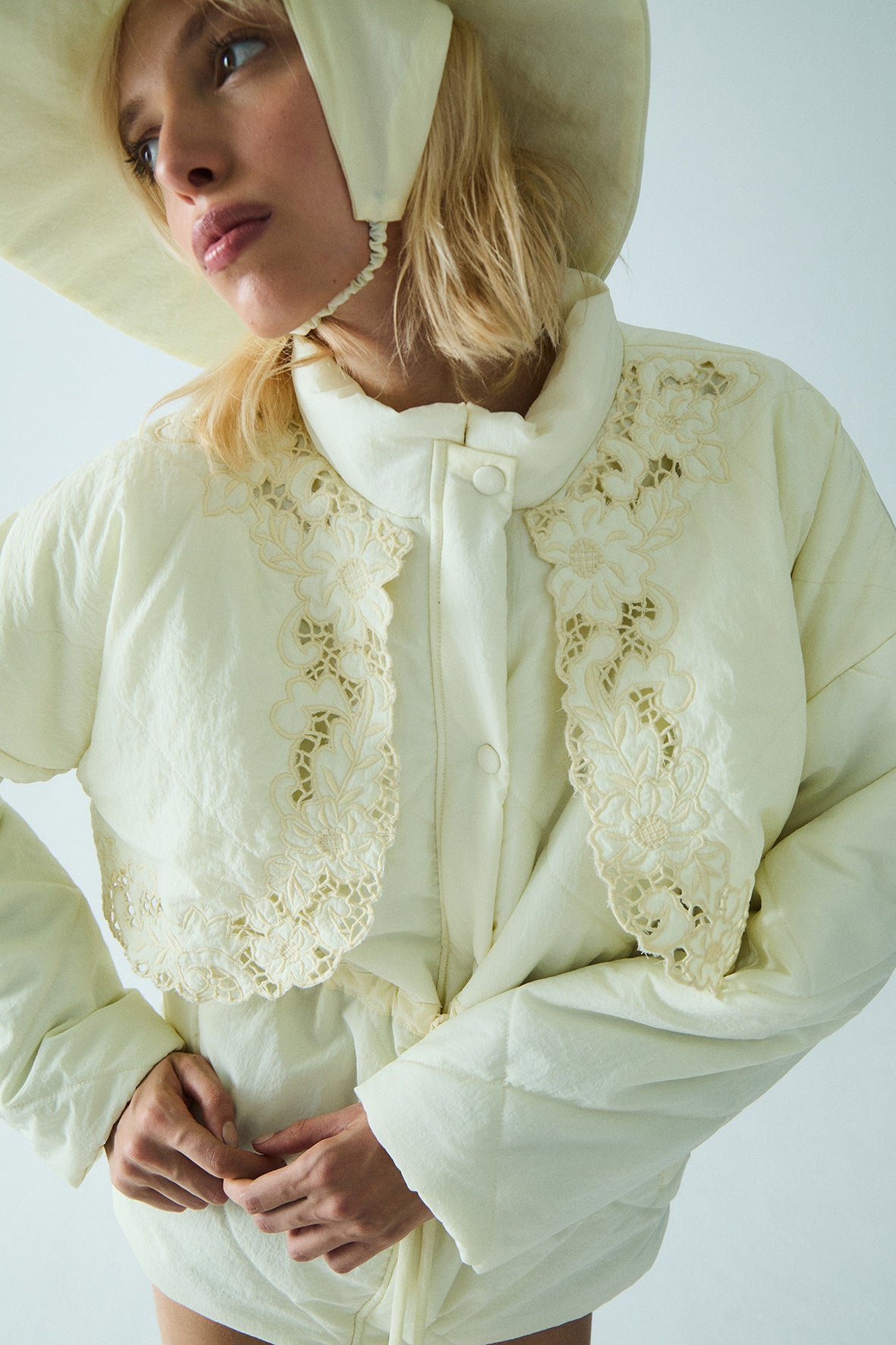 Amera Puffer Jacket | Ivory