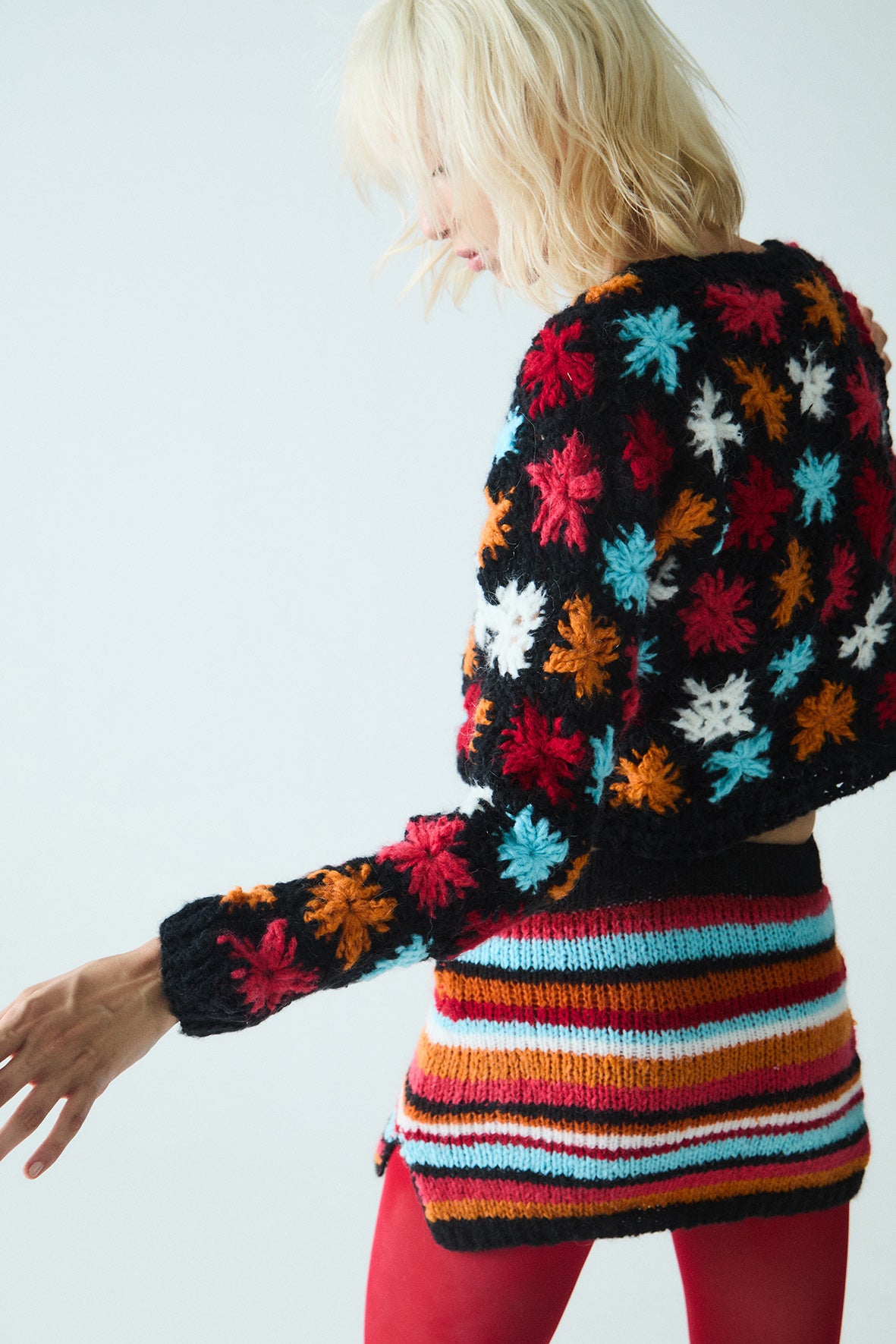 Zenda Knitted Mini Skirt | Multi