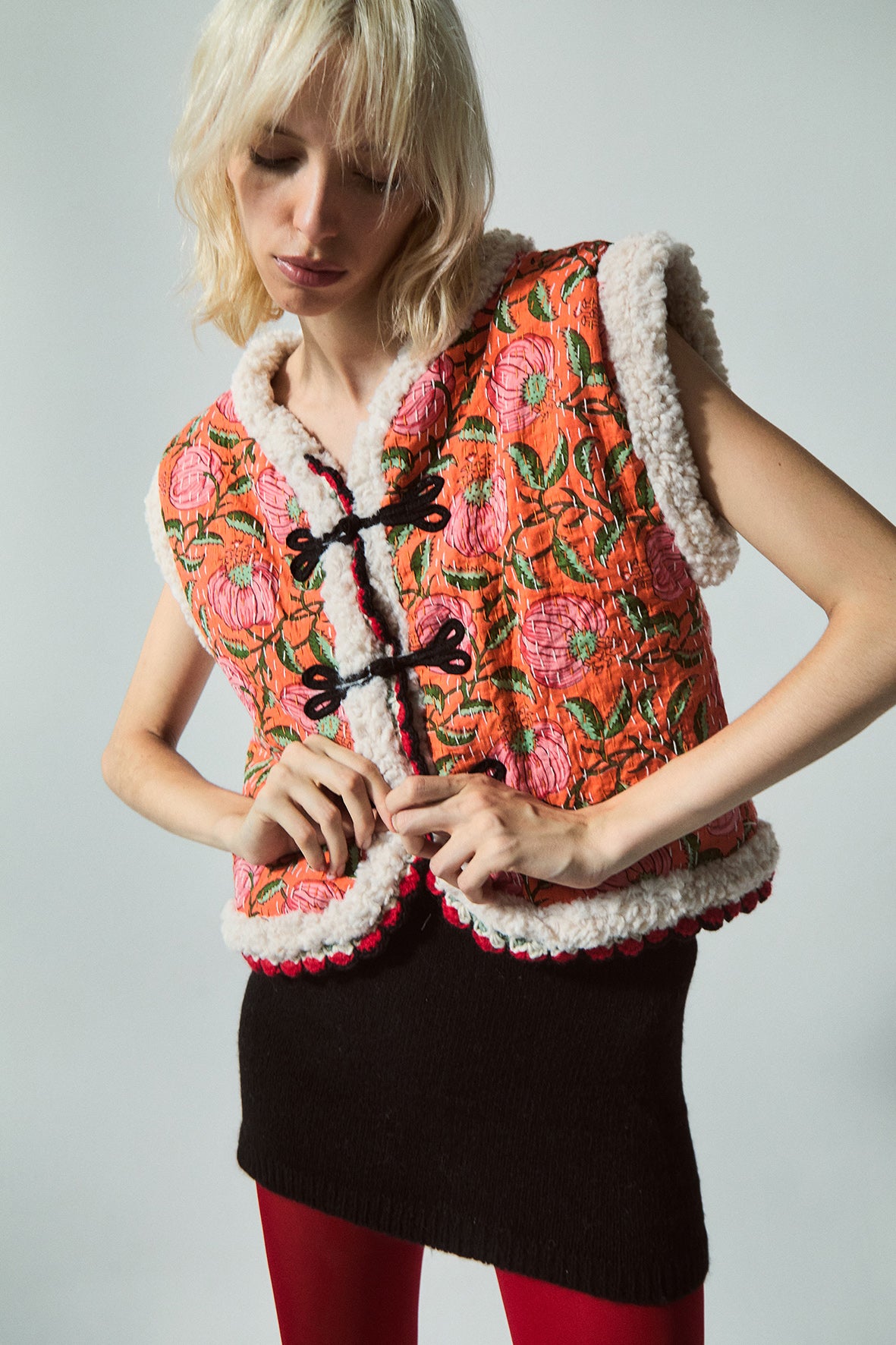 Alice Quilted Vest | Multi