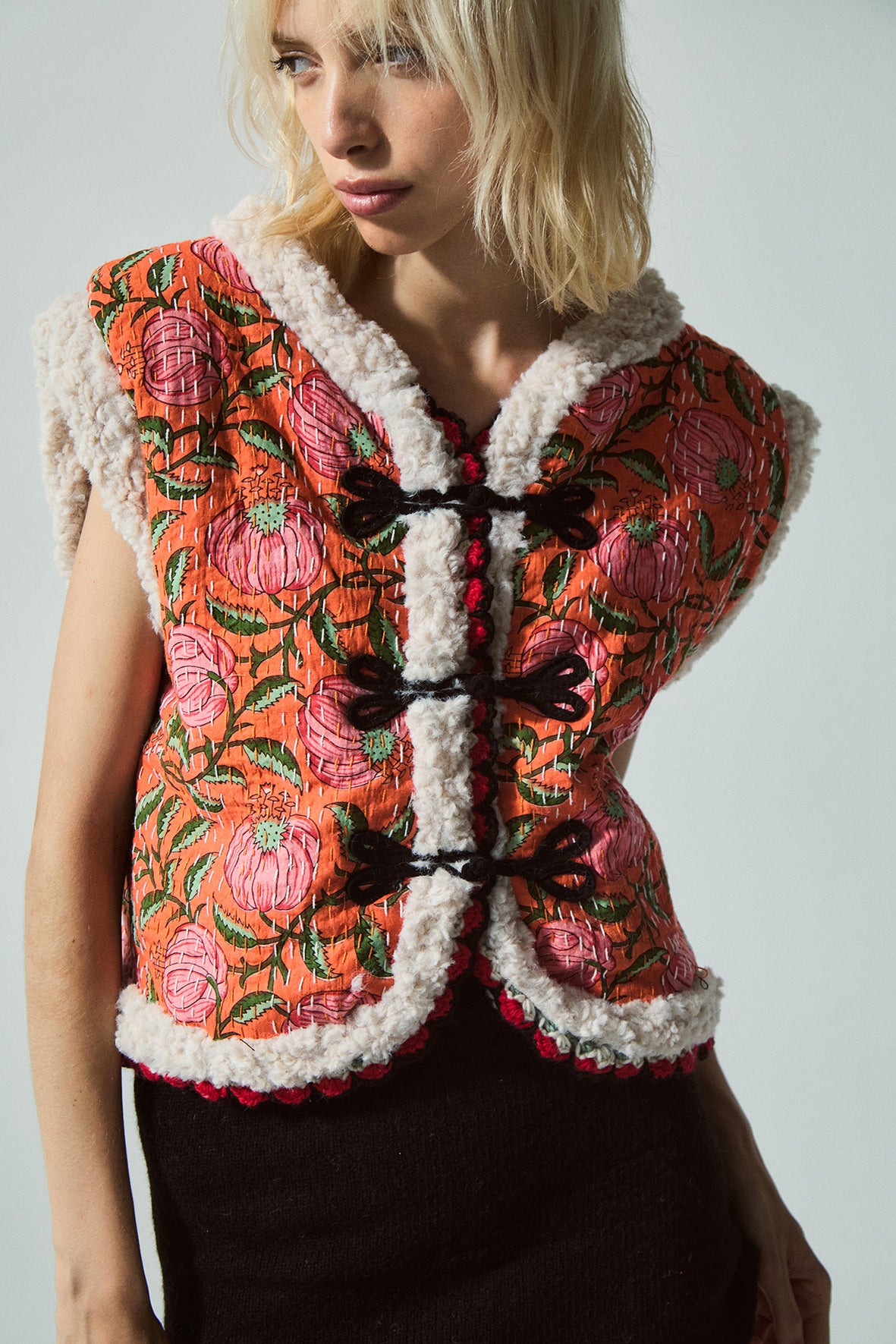 Alice Quilted Vest | Multi