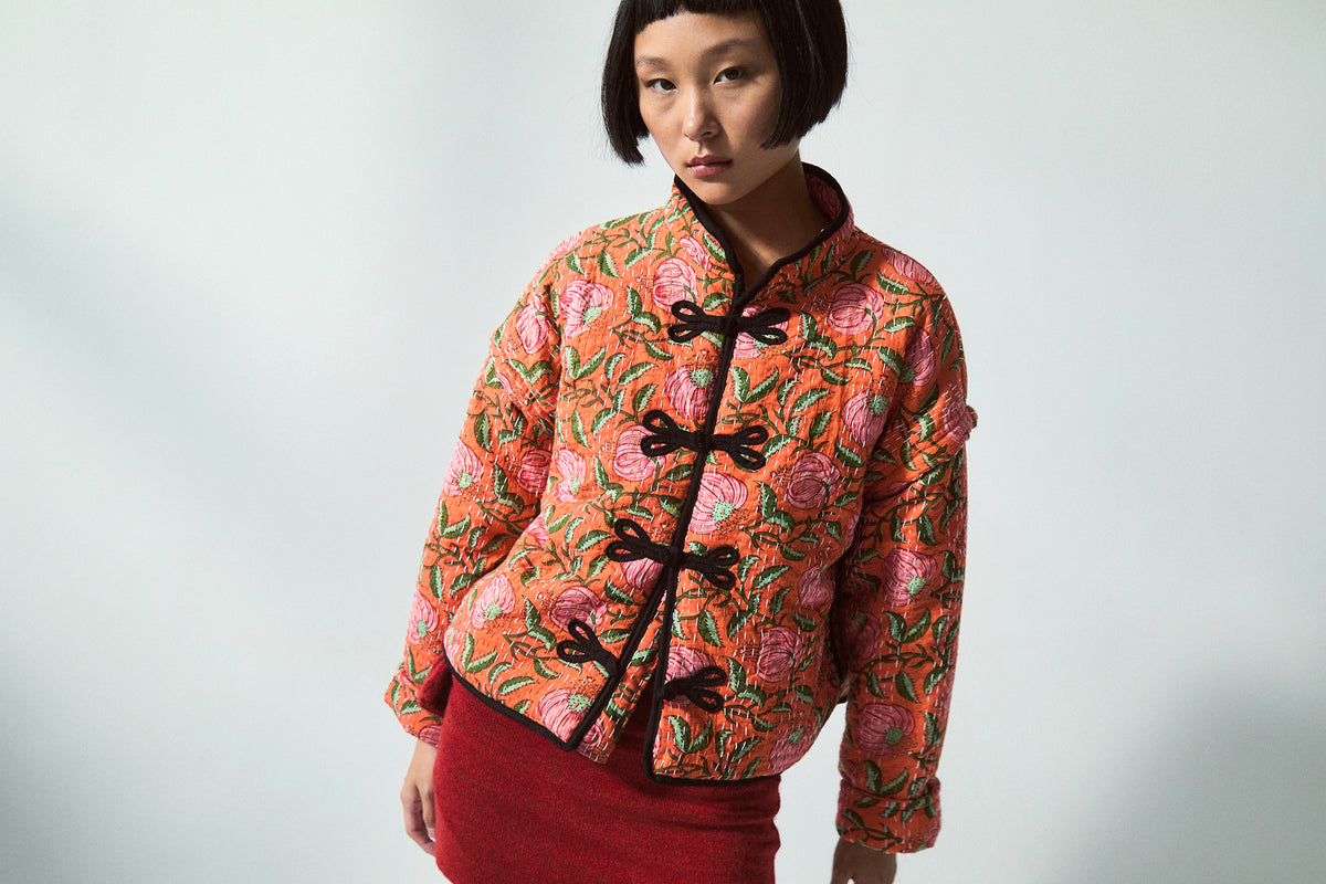 Sakura Quilted Jacket | Multi