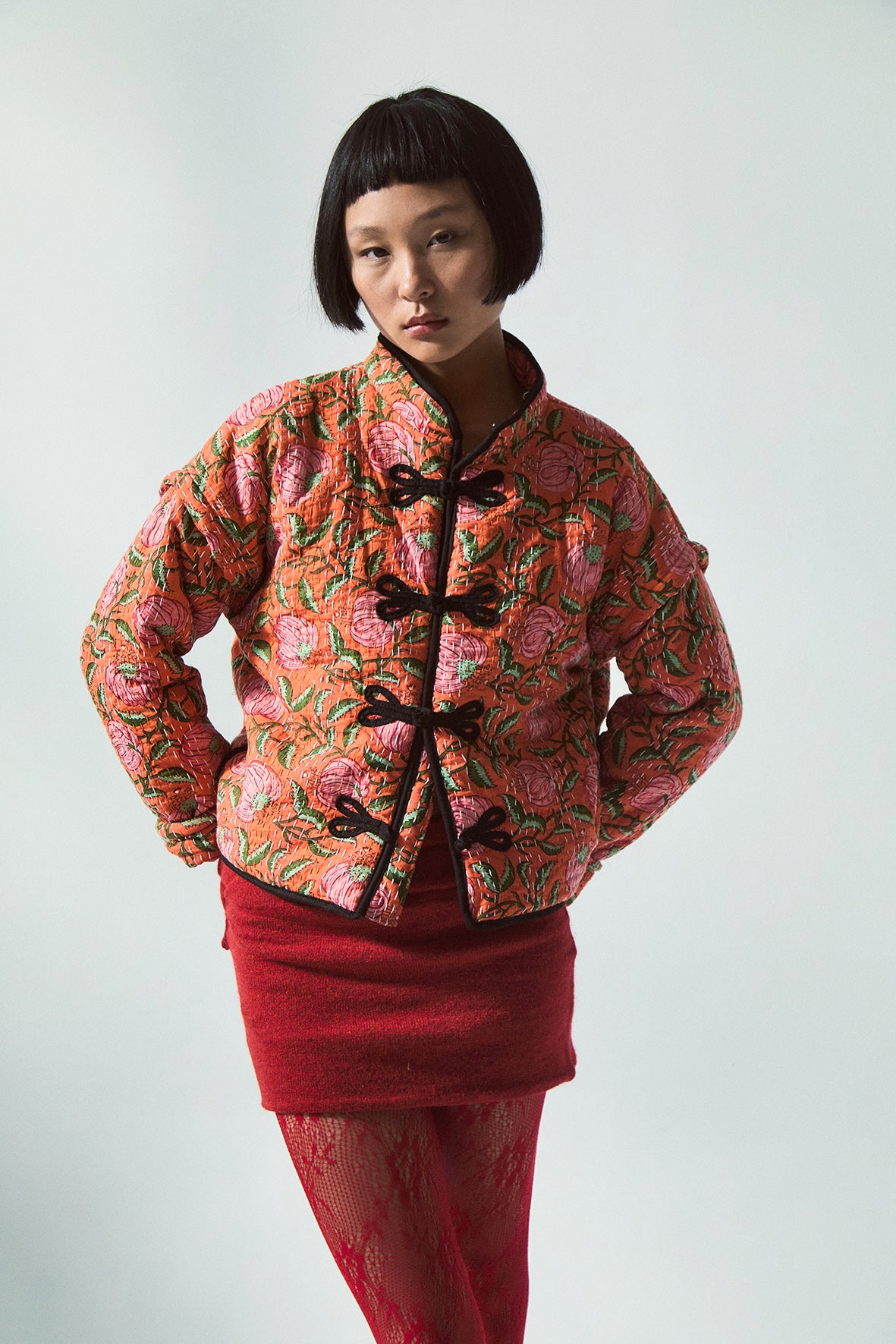 Sakura Quilted Jacket | Multi