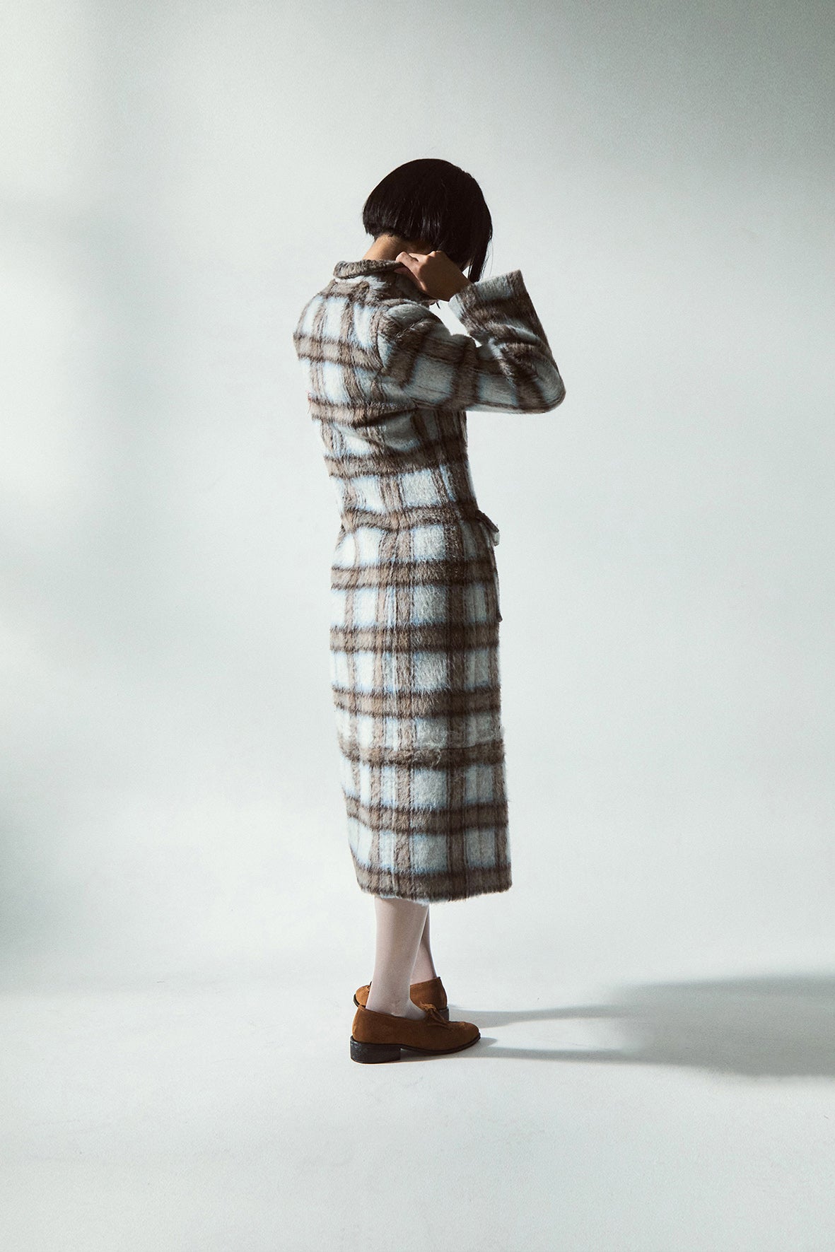 Wendy Tailored Coat | Blue Plaid