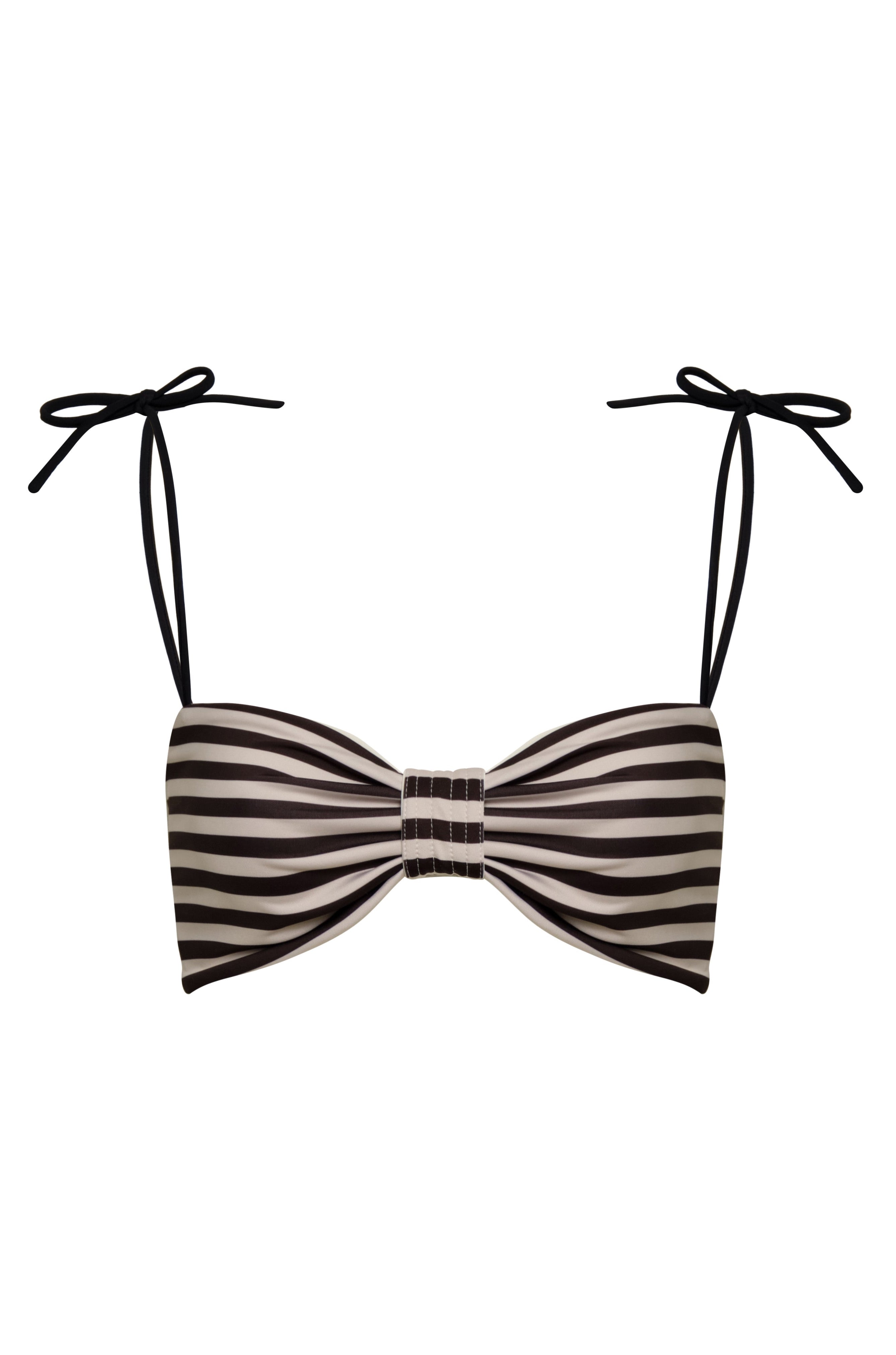 San Miguel Top / Black & White Stripes