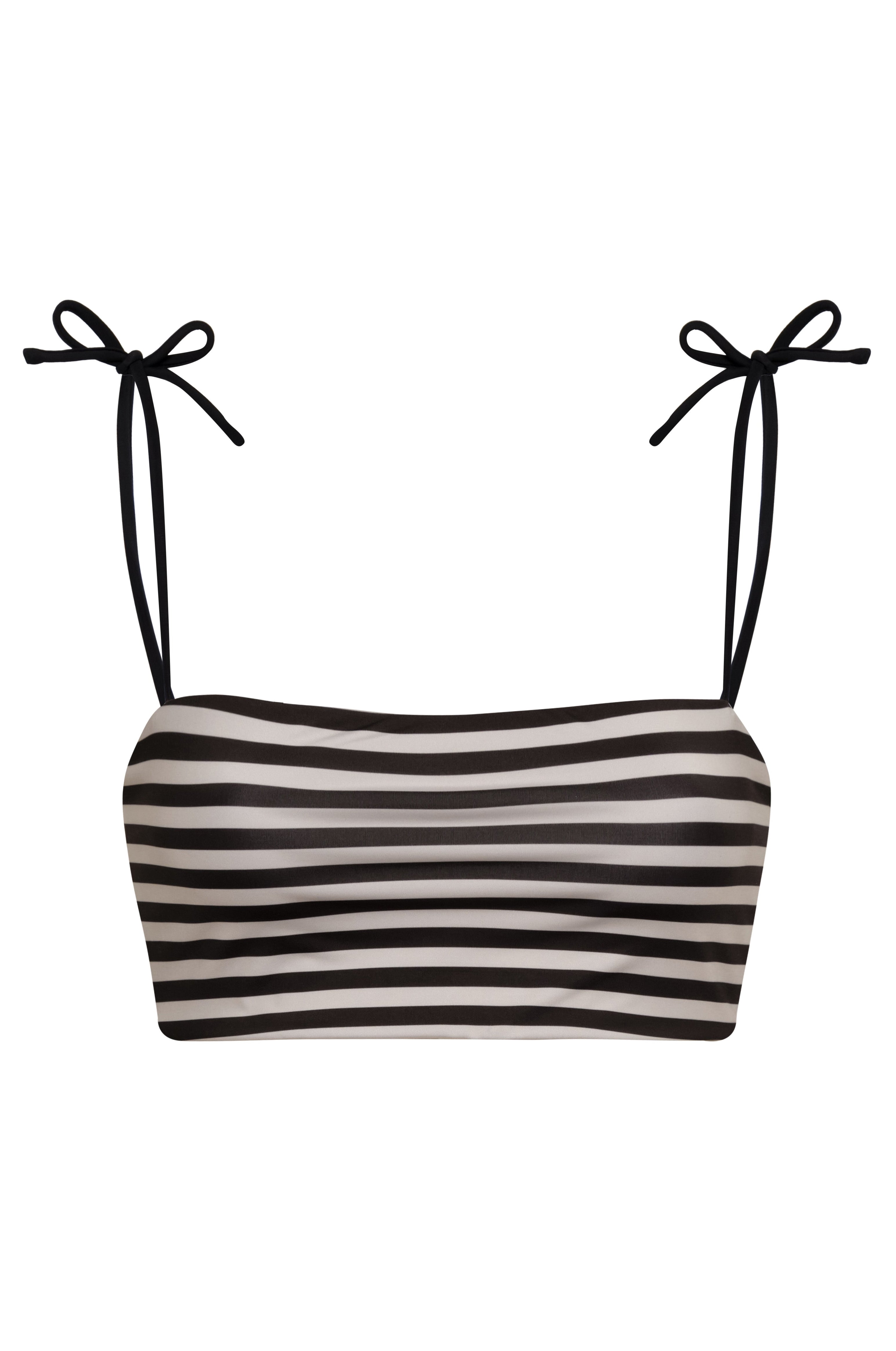 San Miguel Top / Black & White Stripes