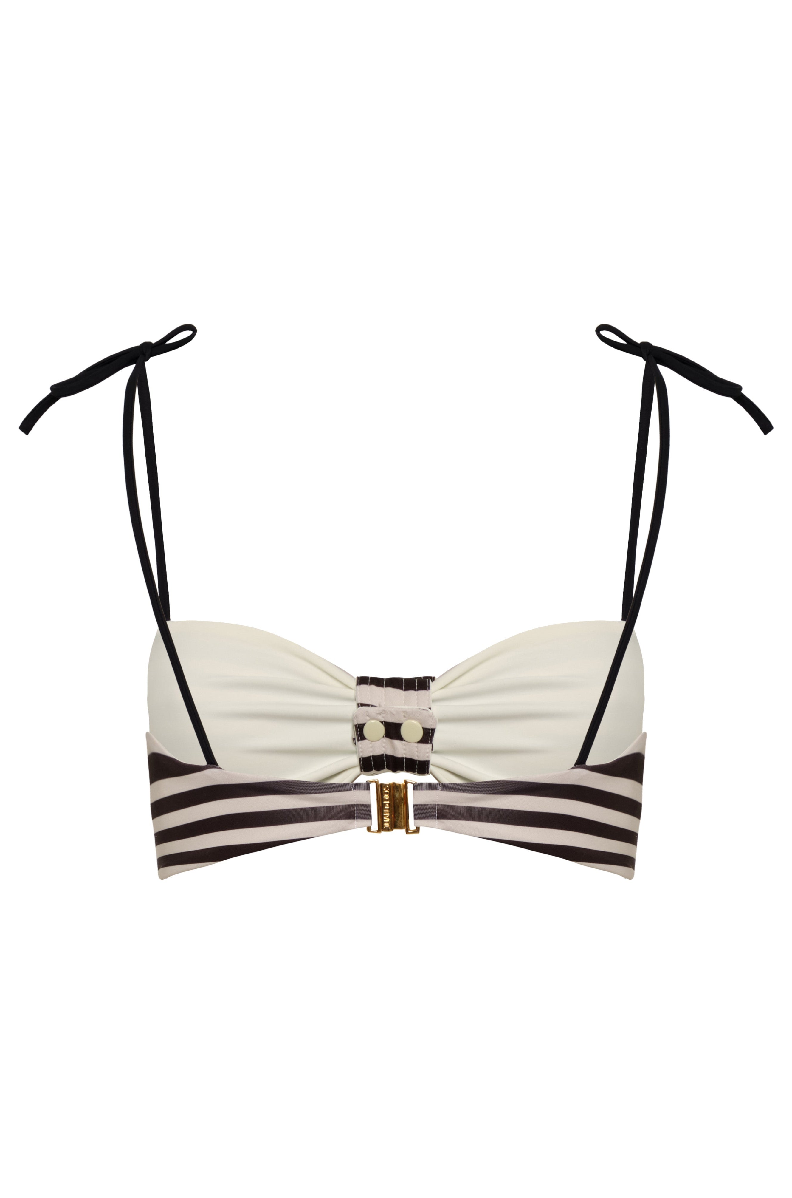 San Miguel Top / Black & White Stripes