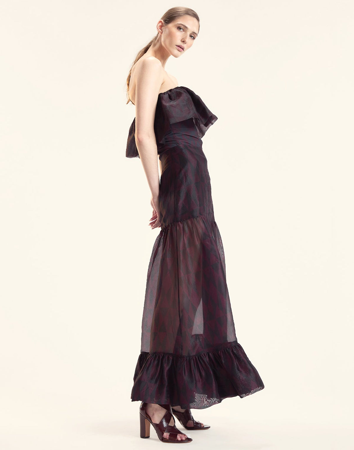 Eugenia Organza Flounce Top