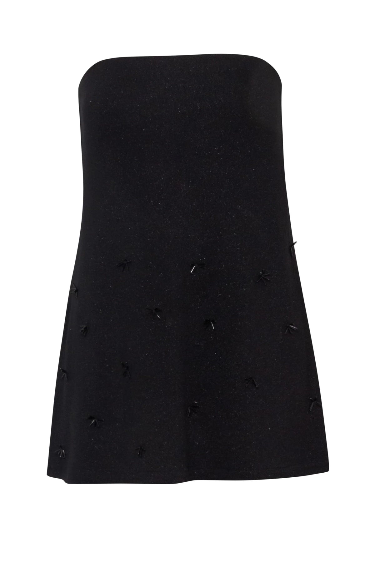 Black Suzu Top by Baobab, Strapless with Embellished detail and Side boning.