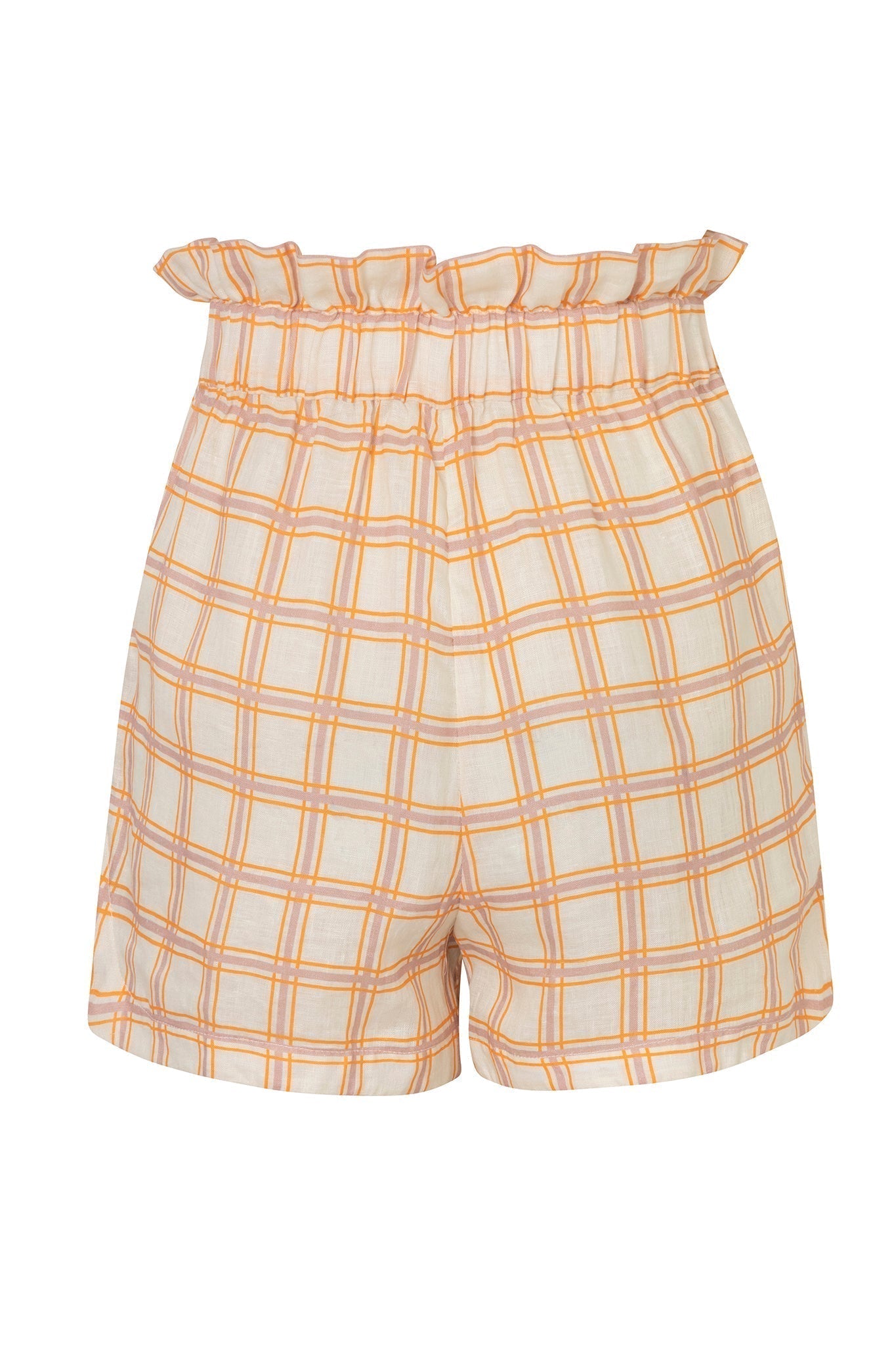 San Antonio Linen Short / Cream and Butter Scotch
