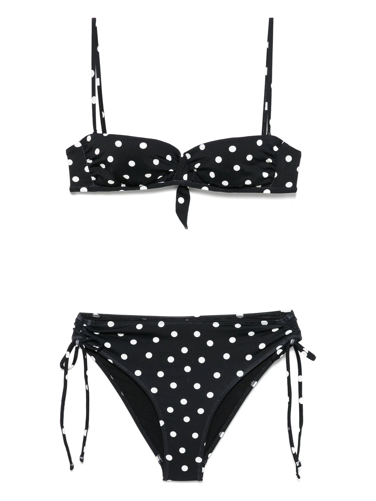 Caro Bikini Black Polka Set | Black Polka