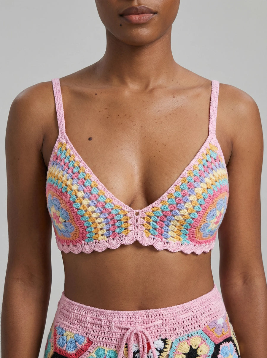 Hexa Bloom Crochet Top