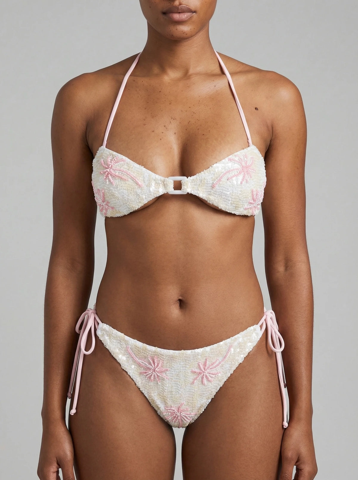 Jessica Bikini Set | White Pink