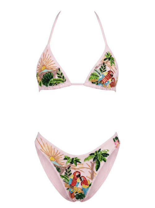 Charli Embellished Premium Tropical Bikini