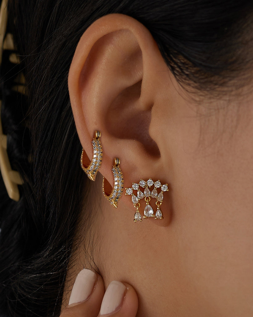 Colette Shaker Studs- Silver