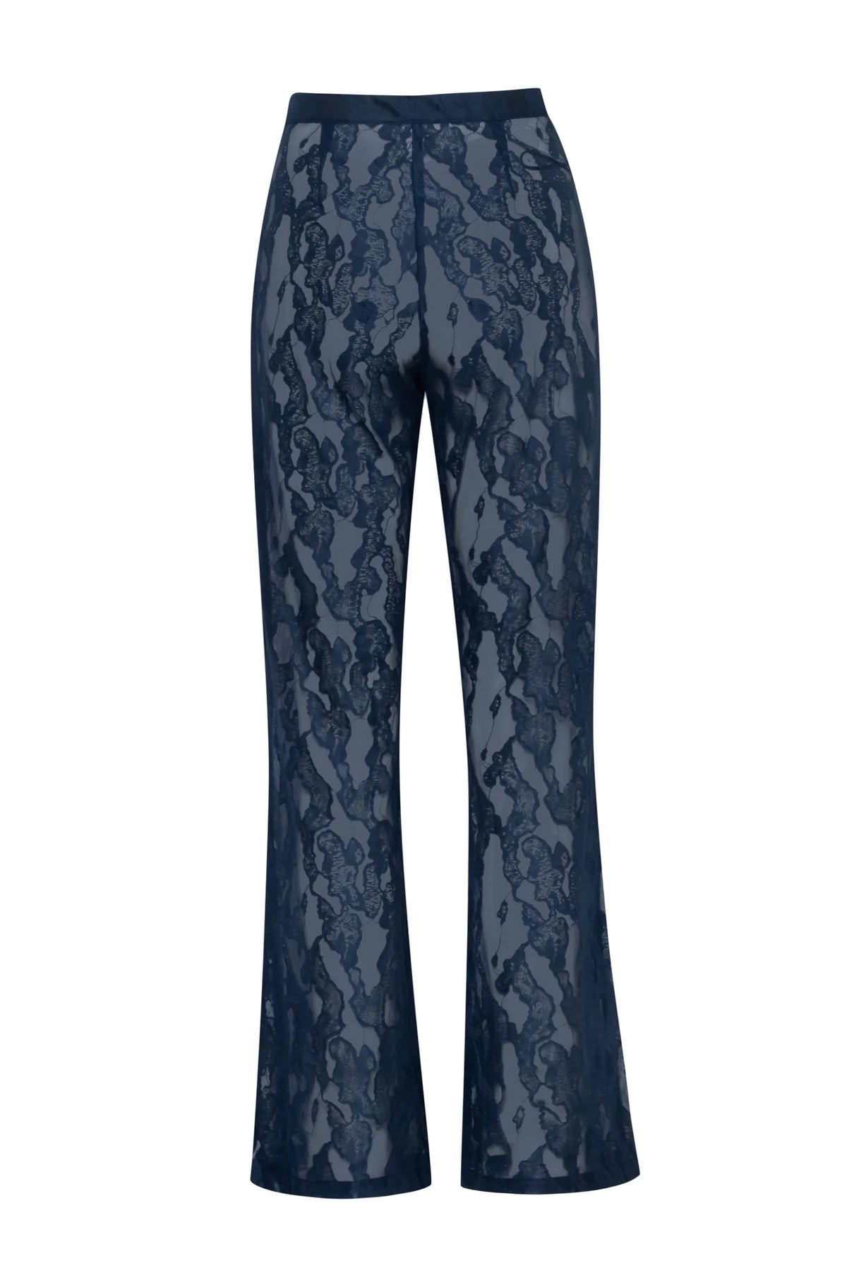 Porto Pants by Baobab, side view with Back darts and visible texture.