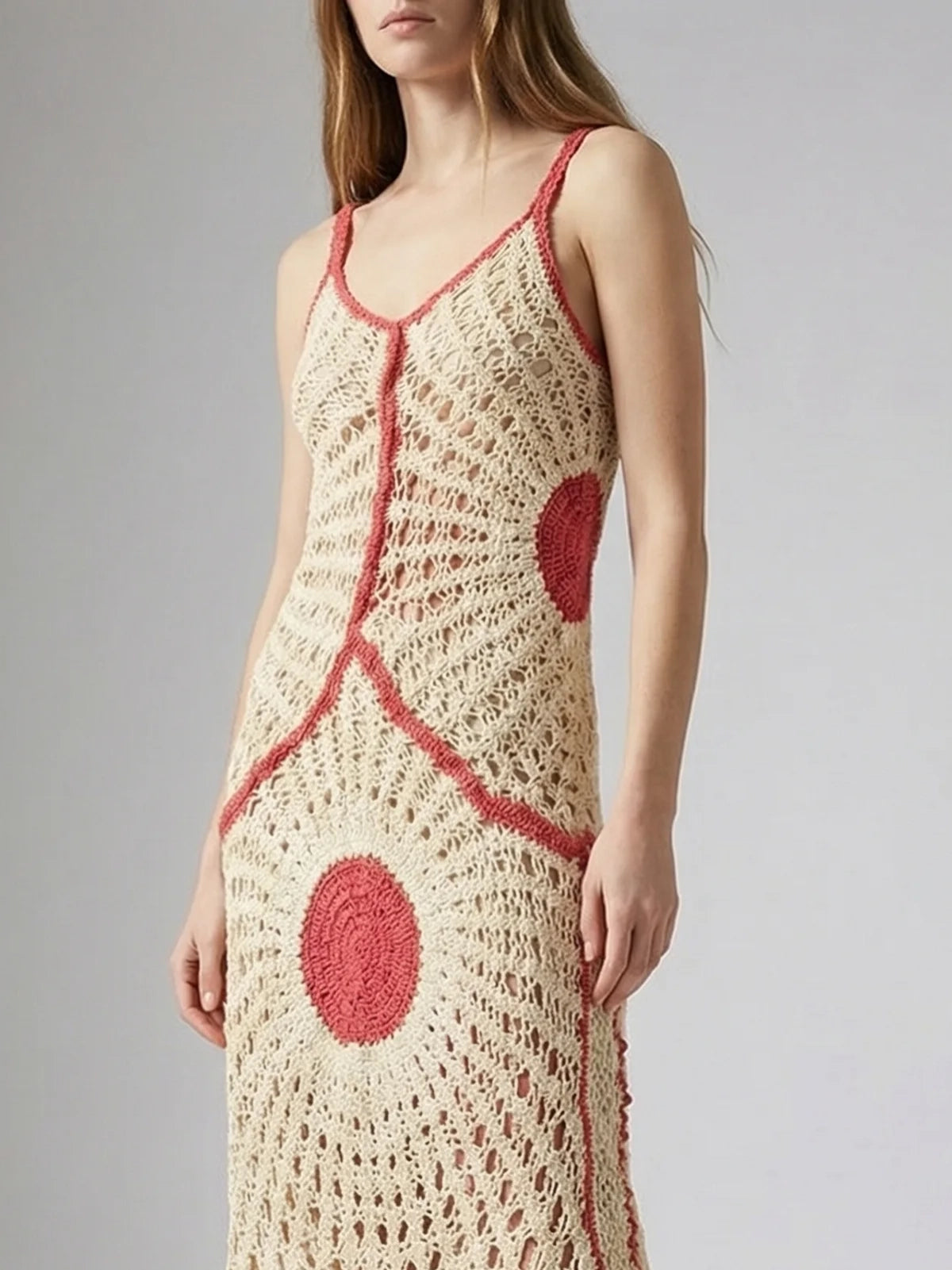 Soleil Crochet Ivory Dress