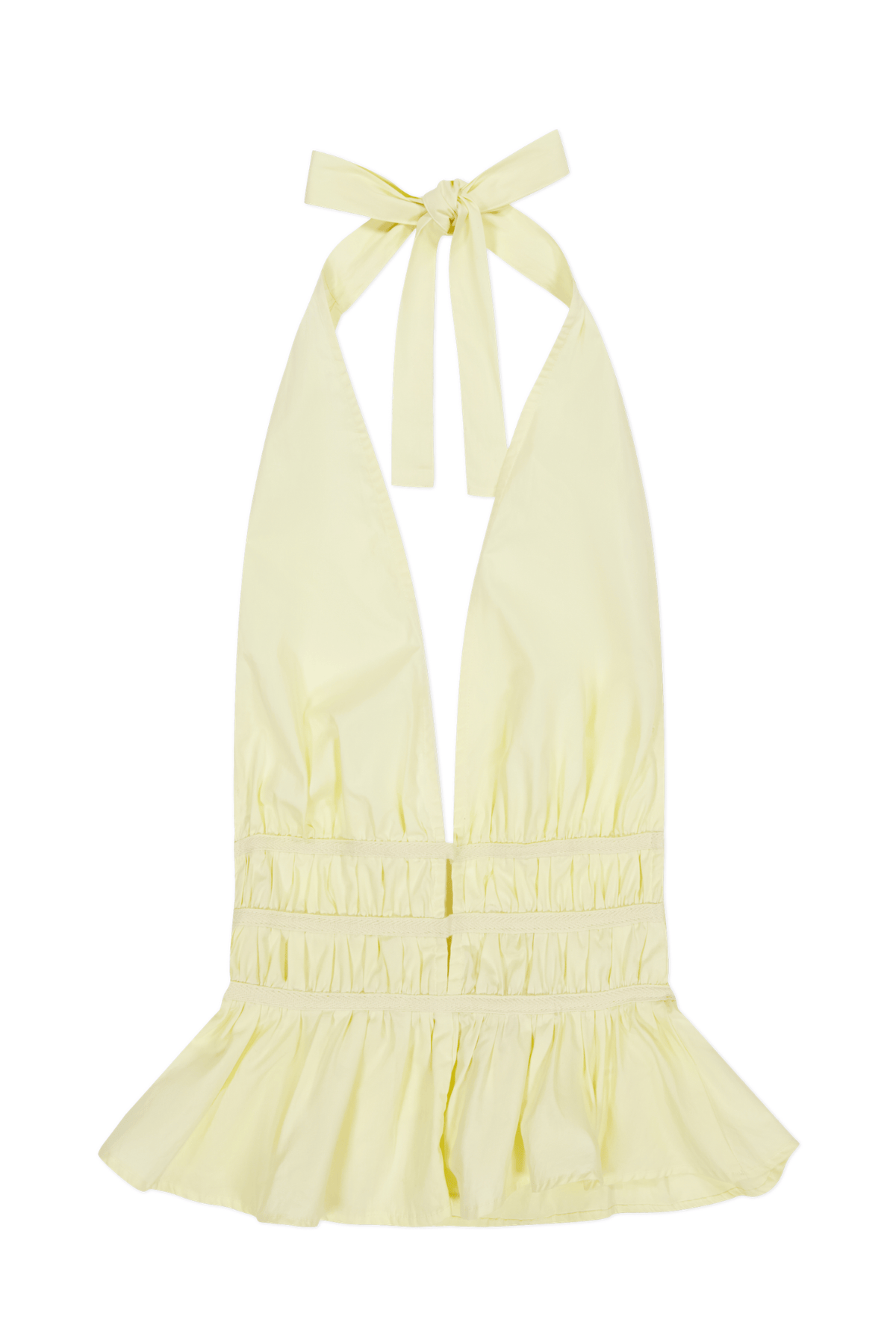The Violet Top in Butter Yellow
