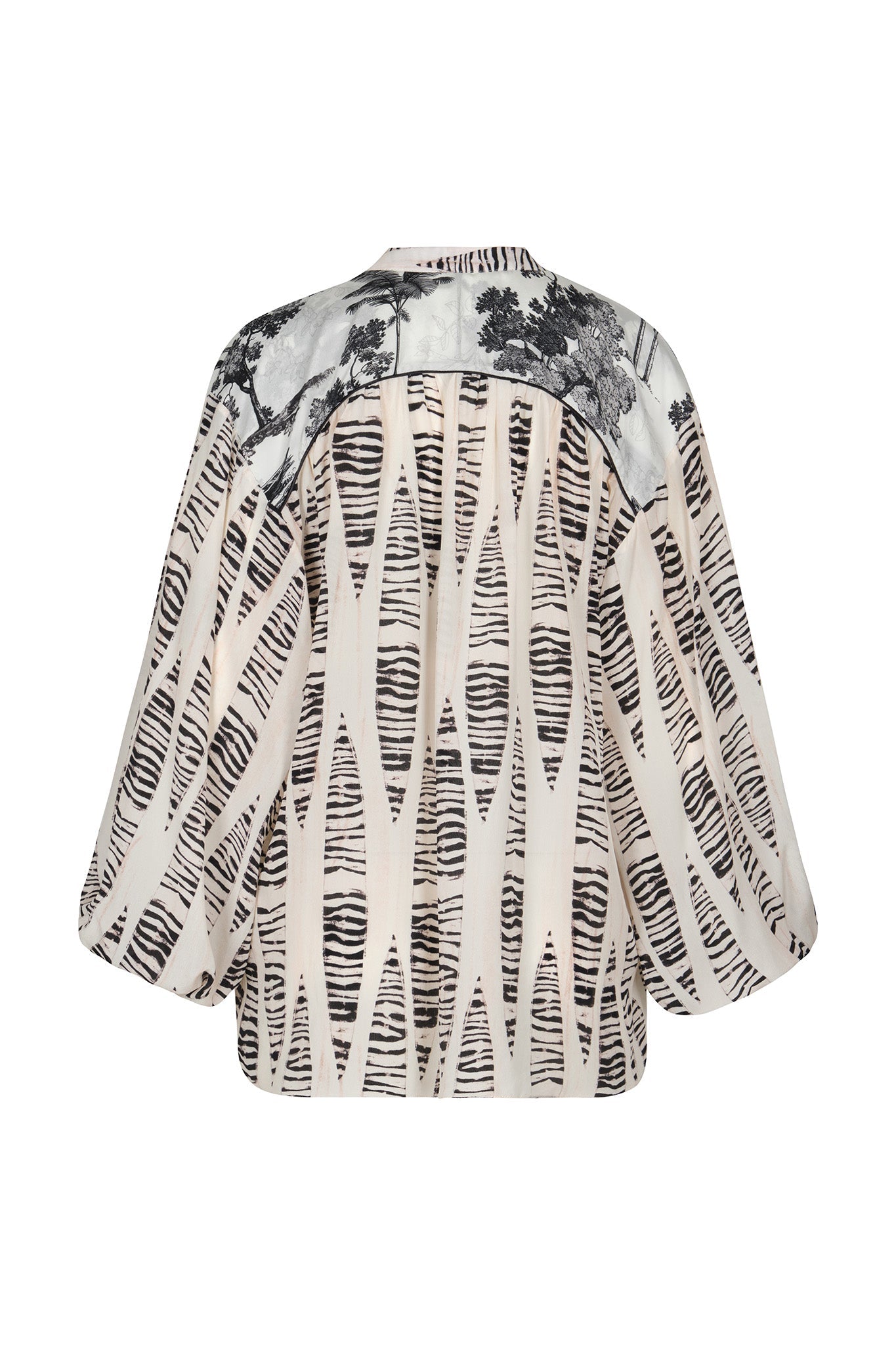 La Voragine Crepe Chine Shirt / Cream Canoe