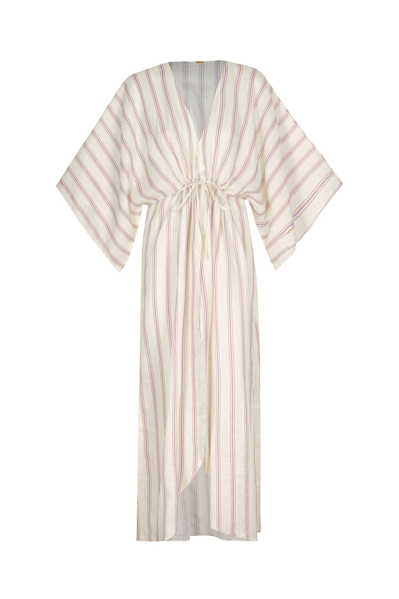 San Cipriano Linen Tunic / Lila Stripes